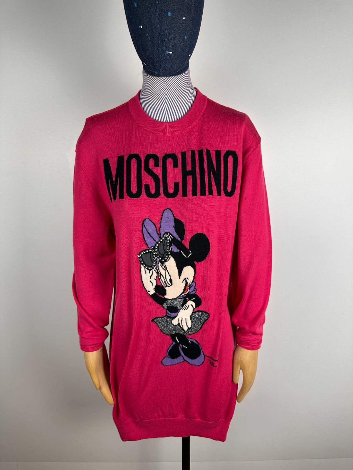 Moschino H&M Moschino Jumper Dress Merino Wool Disney Minnie Mouse XS Size XS / US 0-2 / IT 36-38 - 1 Thumbnail