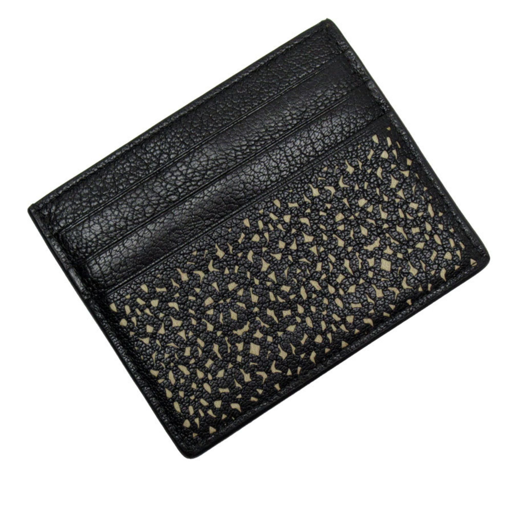 BOTTEGA VENETA Card Case/Business Holder Leather Black Men's Women's t18838f