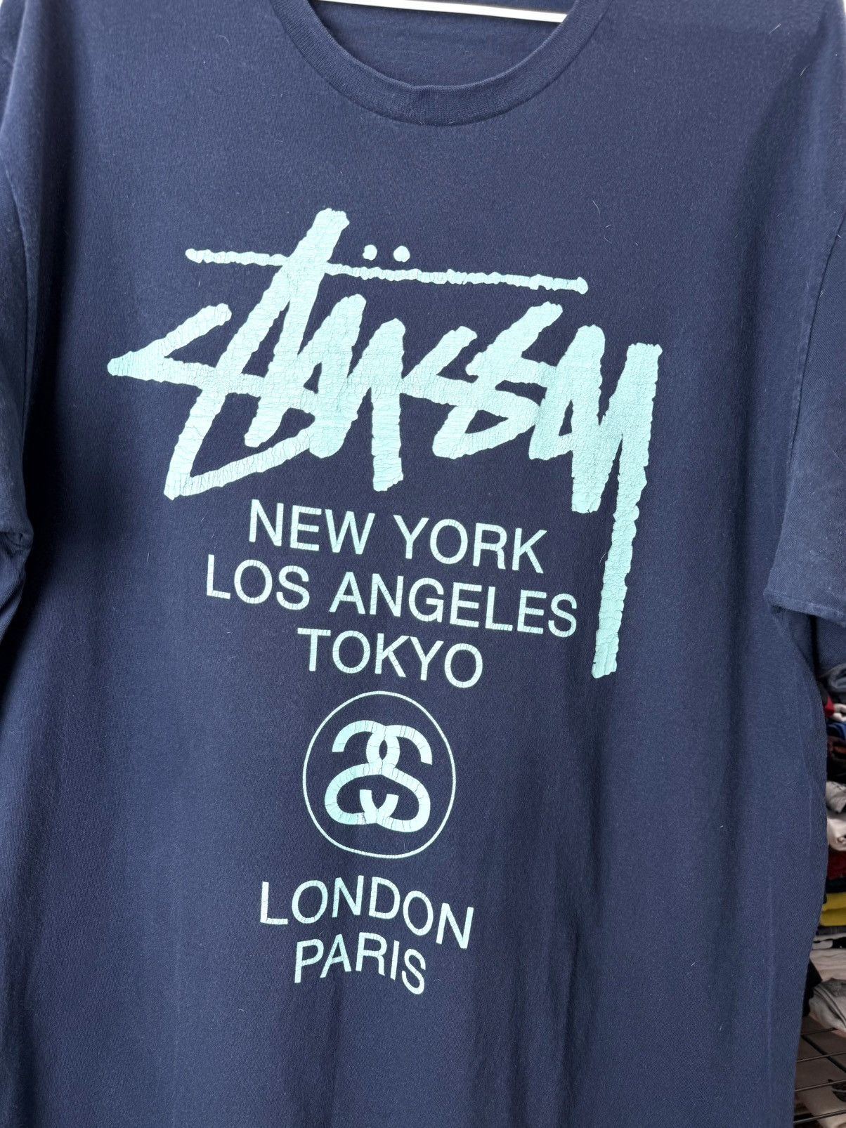 Stussy Vintage Stussy Tour New York T Shirt Size US L / EU 52-54 / 3 - 4 Thumbnail