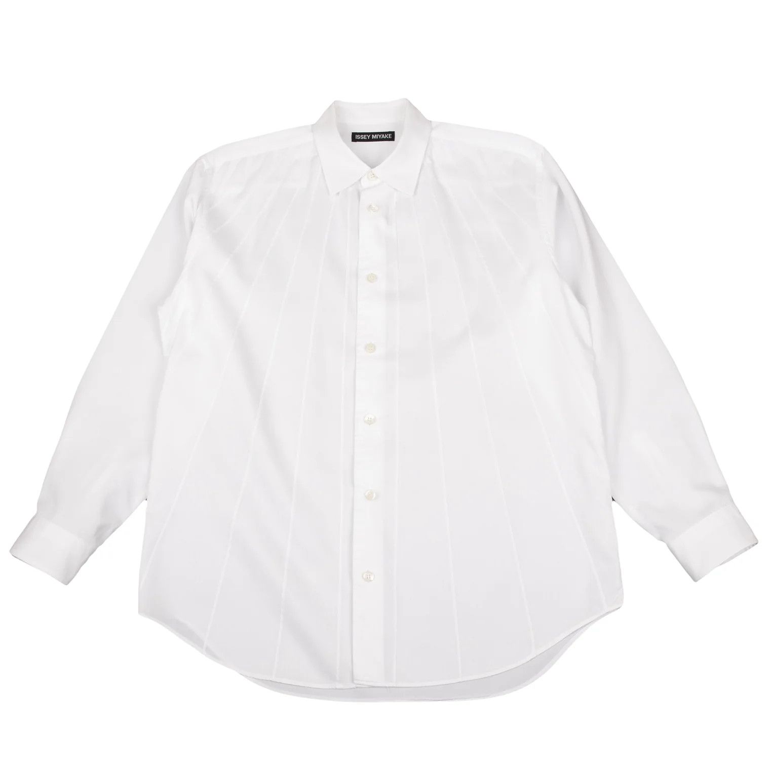 Issey Miyake Front Panel Design Long Sleeve Shirt in White Size US S / EU 44-46 / 1 - 1 Thumbnail