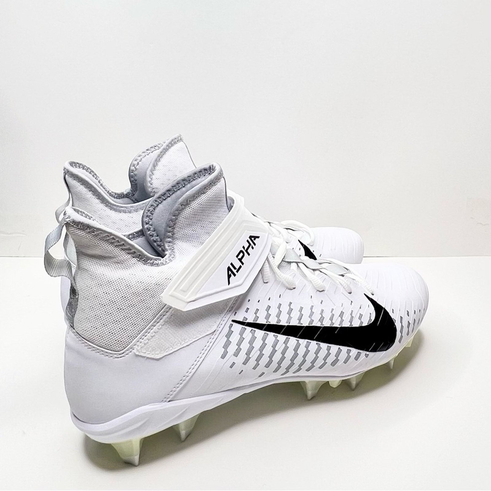 Nike Nike Alpha Menace Pro 2 Mid Men’s Cleat White Size 11.5 Size US 11.5 / EU 44-45 - 8 Thumbnail