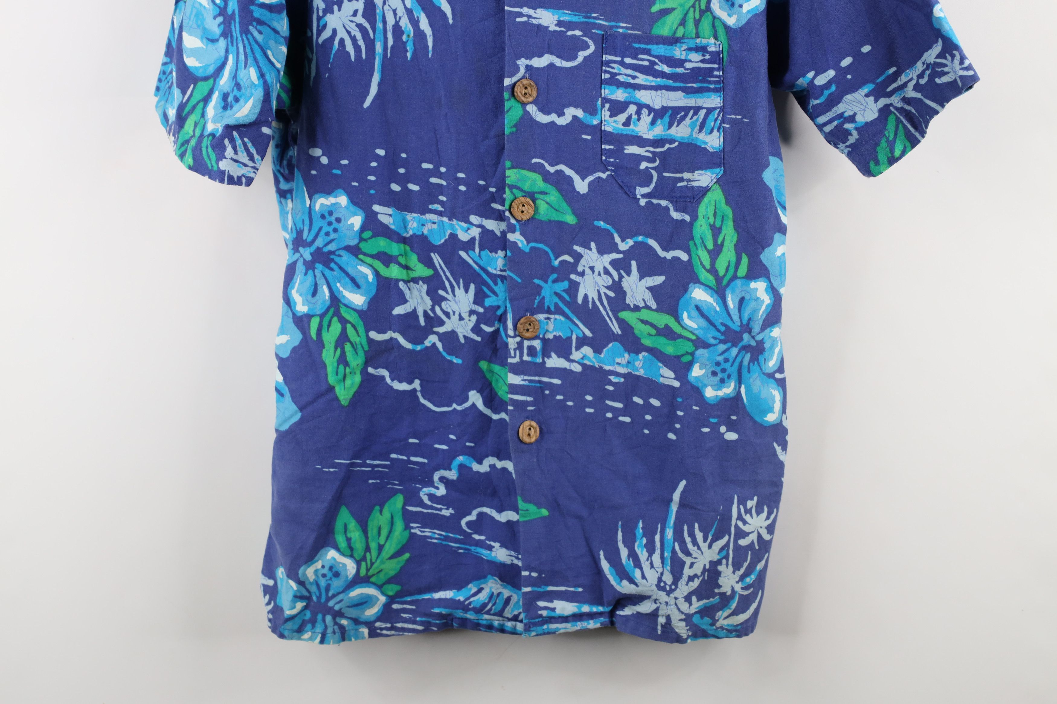 Vintage Vintage 60s 70s Streetwear Hawaiian Luau Button Shirt USA Size US L / EU 52-54 / 3 - 3 Thumbnail