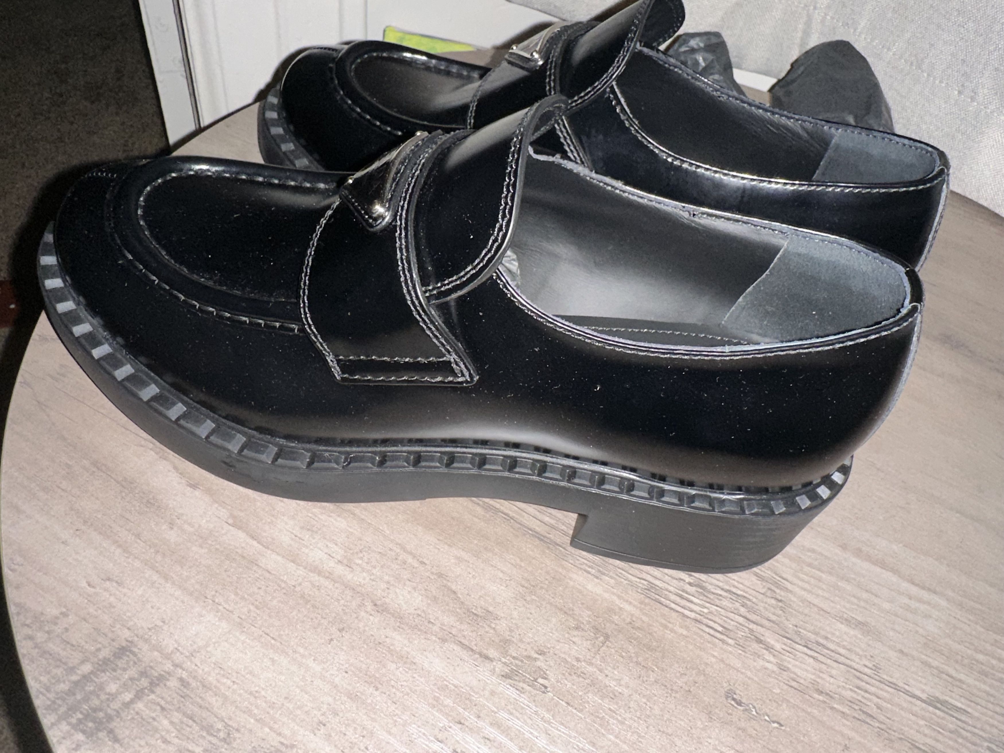 Prada Chocolate brushed leather loafers Size US 9 / IT 39 - 1 Thumbnail