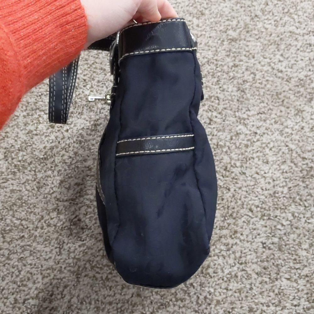 Fossil Fossil black F fabric leather shoulder bag Size ONE SIZE - 6 Thumbnail