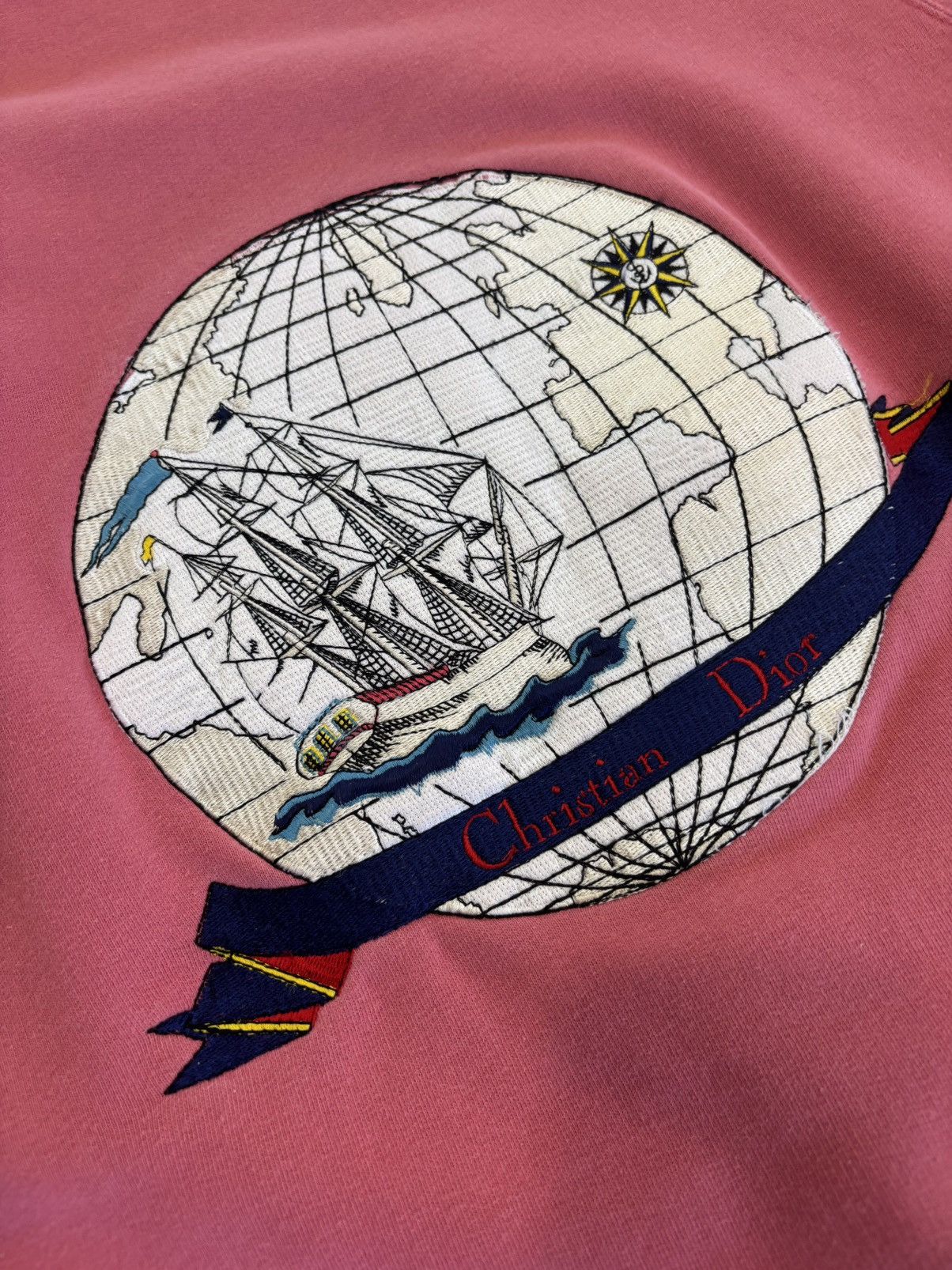 Christian Dior Monsieur Christian Dior - Sweatshirt - Medium - Pink Size US M / EU 48-50 / 2 - 4 Thumbnail