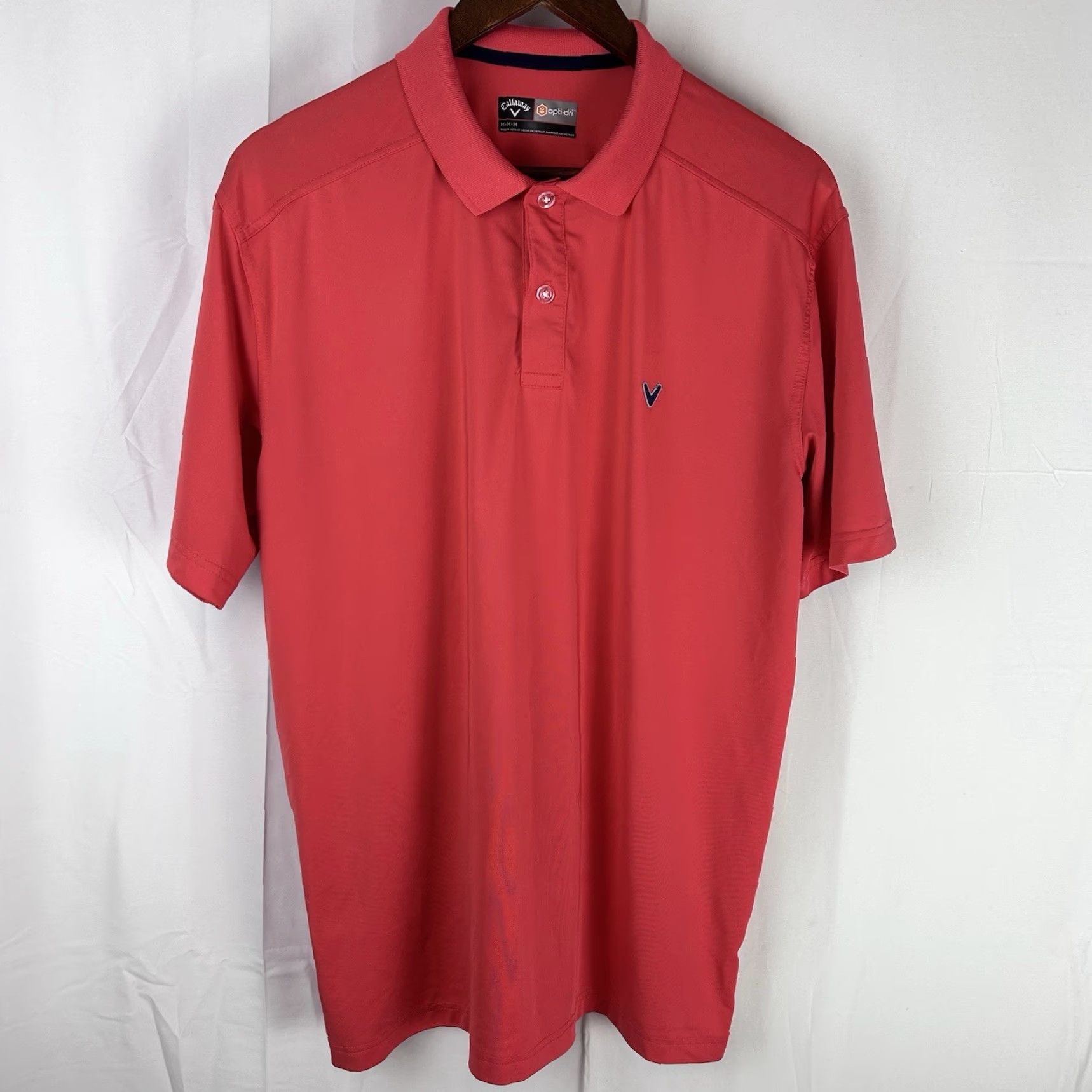 Callaway Callaway Polo Shirt Men’s Medium Short Sleeve Pink Opti-Dri Golf Logo Athletic Shirt Size US M / EU 48-50 / 2 - 2 Thumbnail