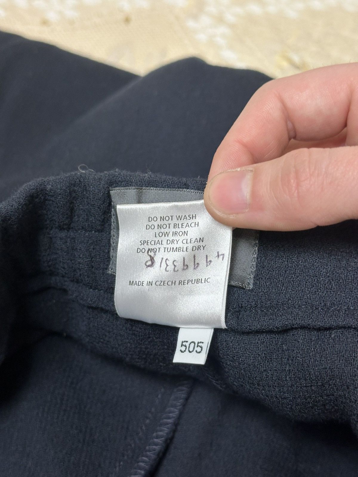 OSKA 🔥 OSKA Wide Wool Trousers Baggy Pants Navy Blue 505 Size 30" / US 8 / IT 44 - 6 Thumbnail