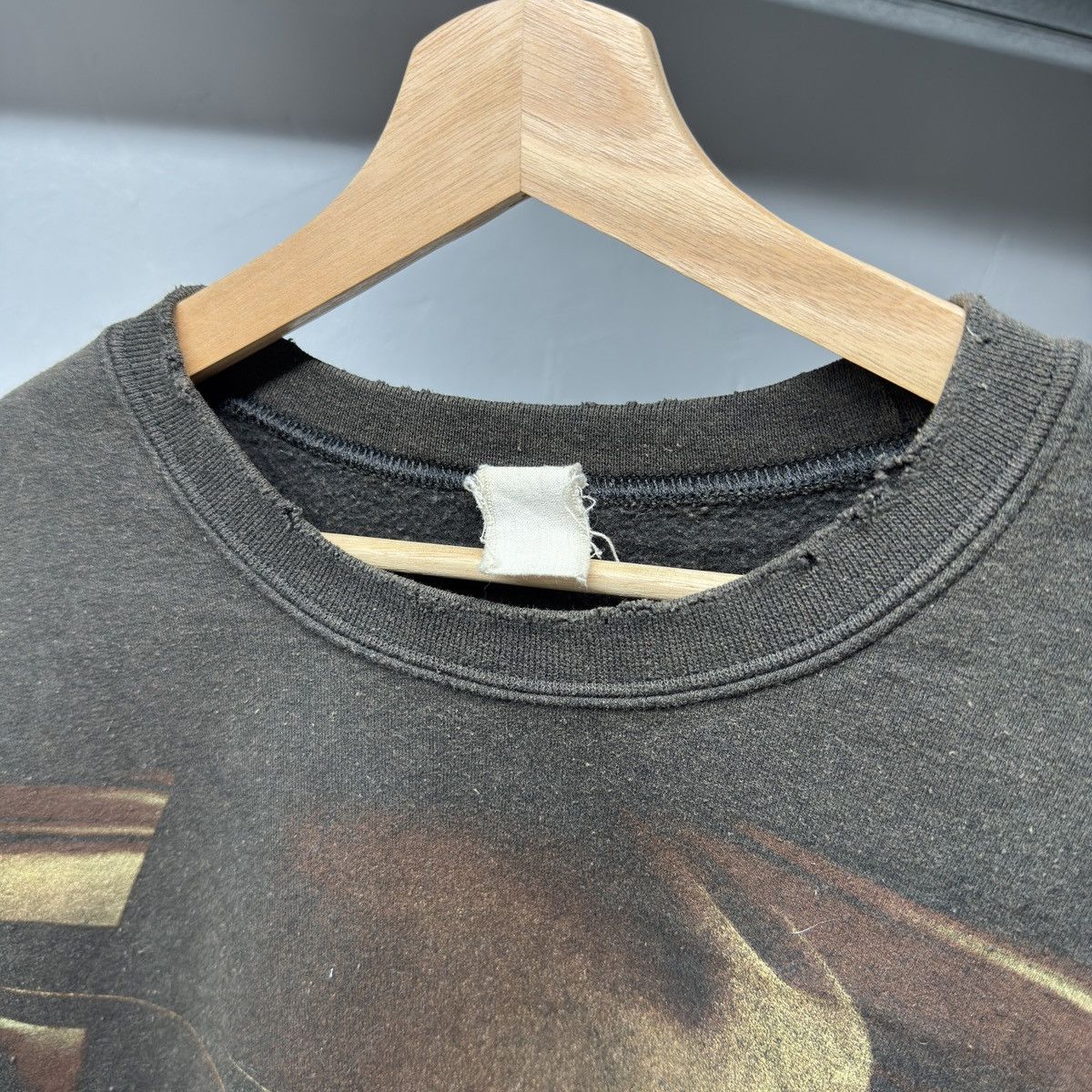 MadeWorn Madeworn The Notorious BIG Biggie Sweatshirt Thrashed Faded Size US L / EU 52-54 / 3 - 3 Thumbnail