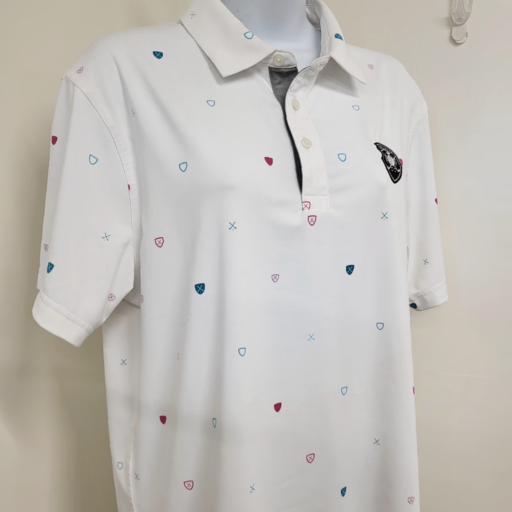 Nike Nike Golf Polo Shirt Mens Dri-FIT Player Printed White S DH0645-100 Belleair Size US S / EU 44-46 / 1 - 4 Thumbnail