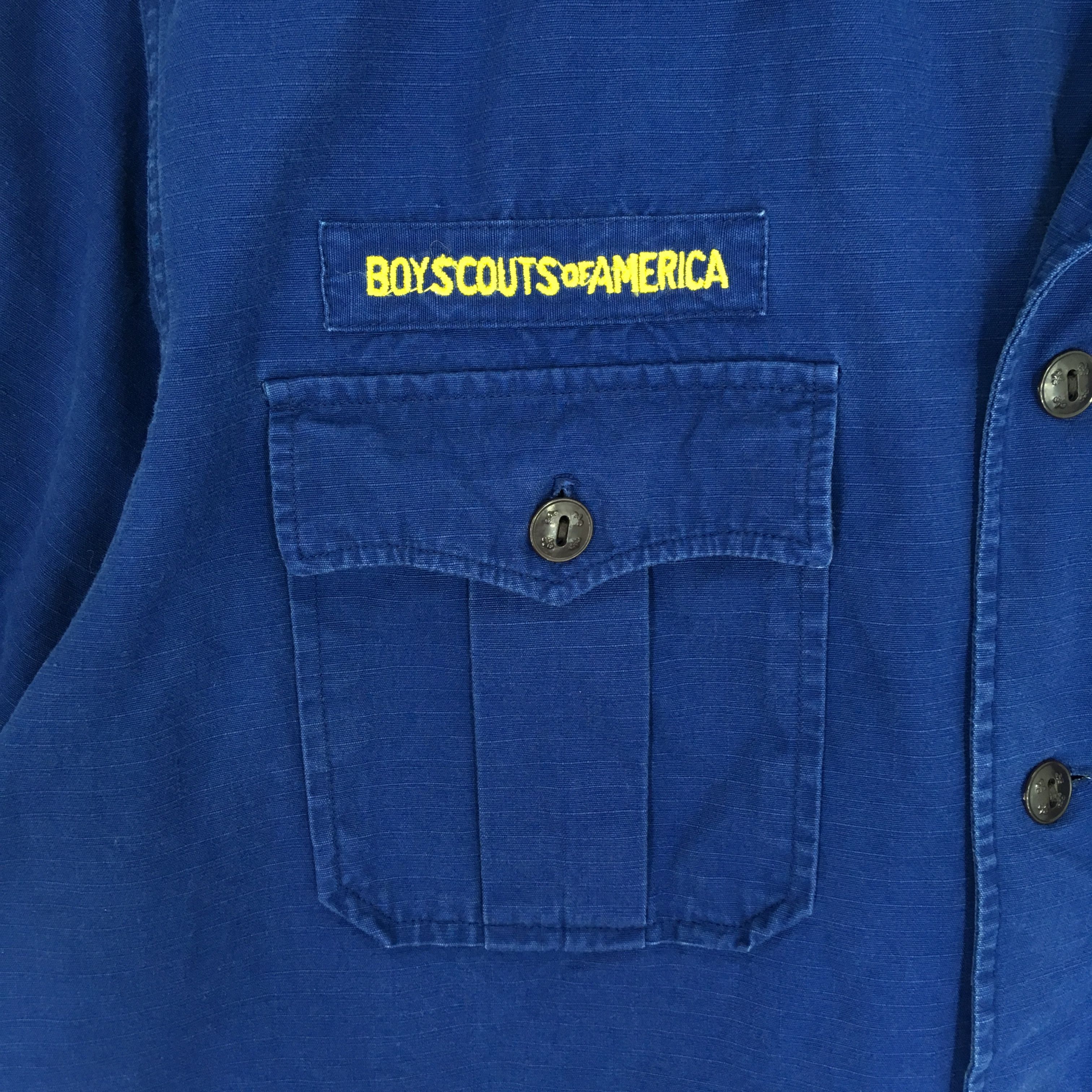 Troop Boyscout of america workwear shirt button up Size US L / EU 52-54 / 3 - 4 Thumbnail
