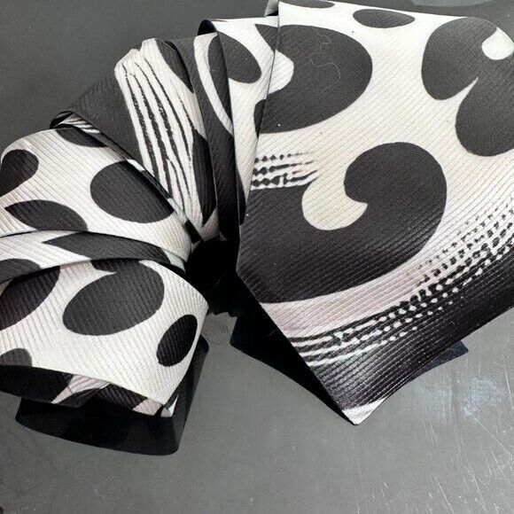 Handmade Mens Tie Trippy Cheetah Snow Leopard Menswear Necktie Optic Size ONE SIZE - 3 Thumbnail