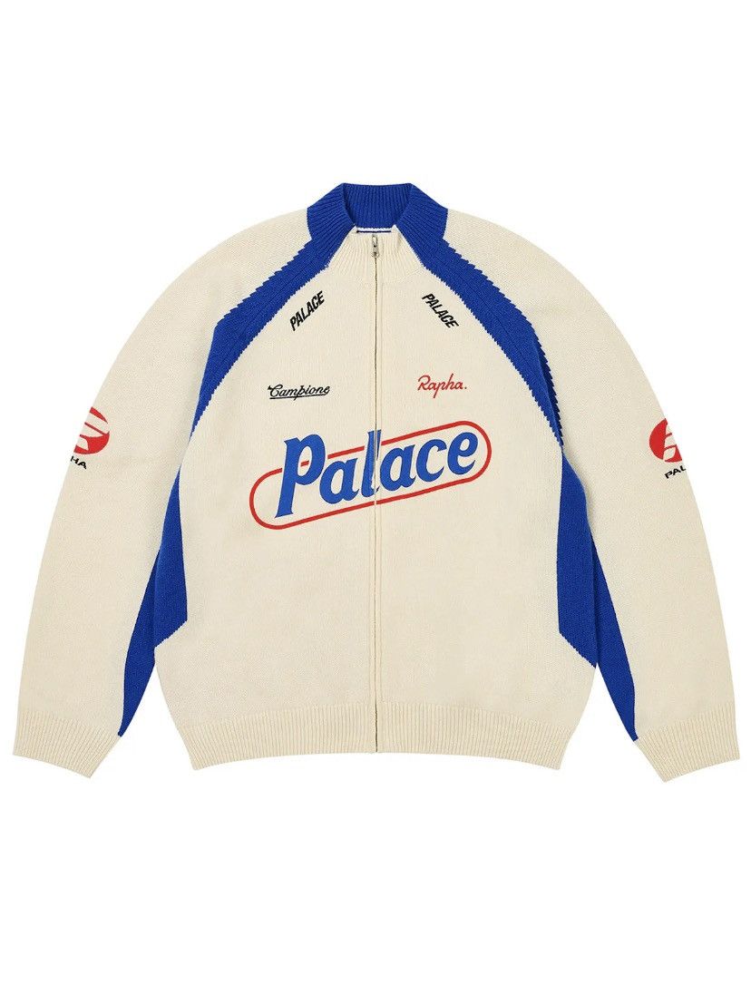 Palace Palace Rapha Zip Knit White size XL Size US XL / EU 56 / 4 - 4 Thumbnail