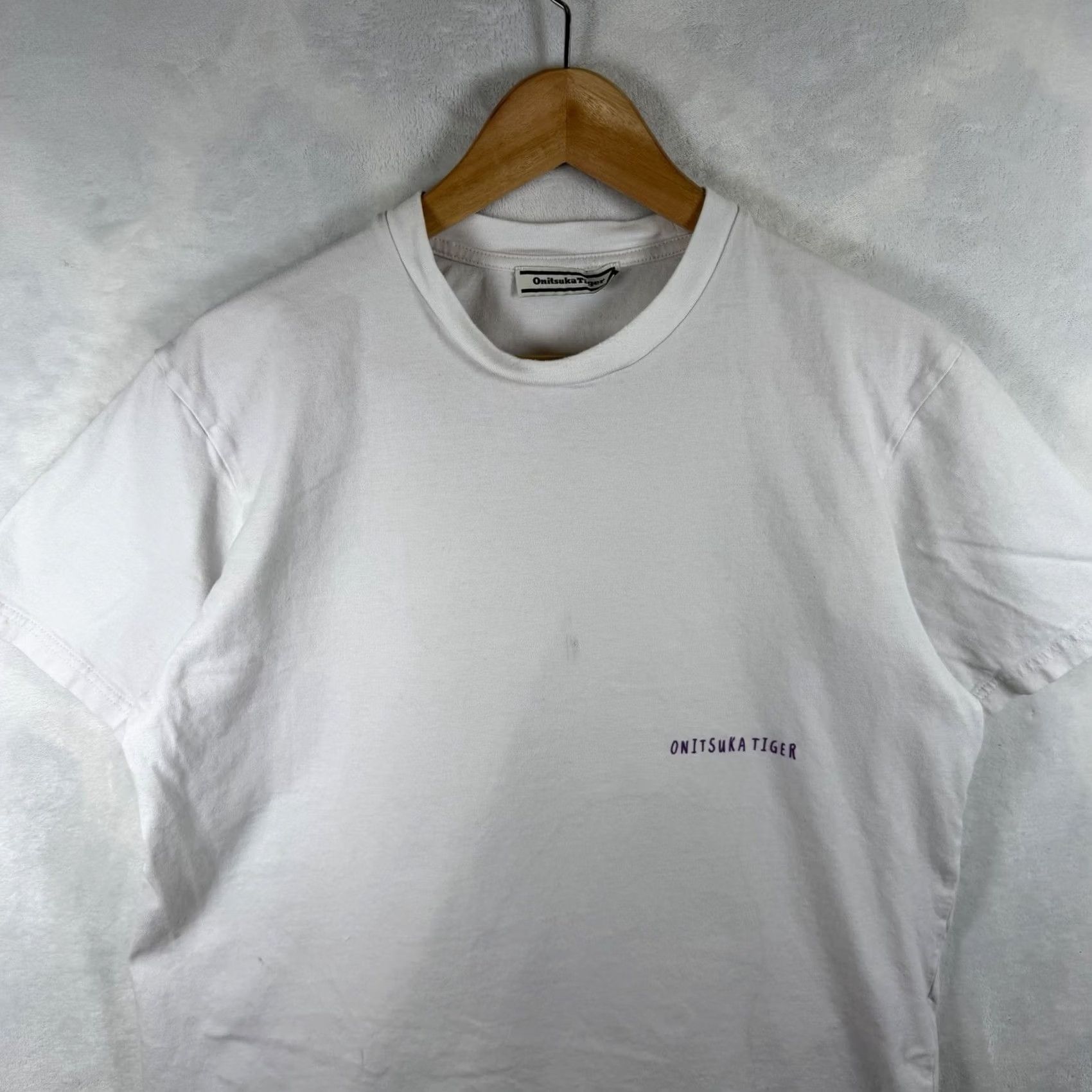 Onitsuka Tiger Onitsuka Tiger T-Shirt Mens Large White Cotton Graphics Spirit of Kobe Neon Size US L / EU 52-54 / 3 - 3 Thumbnail