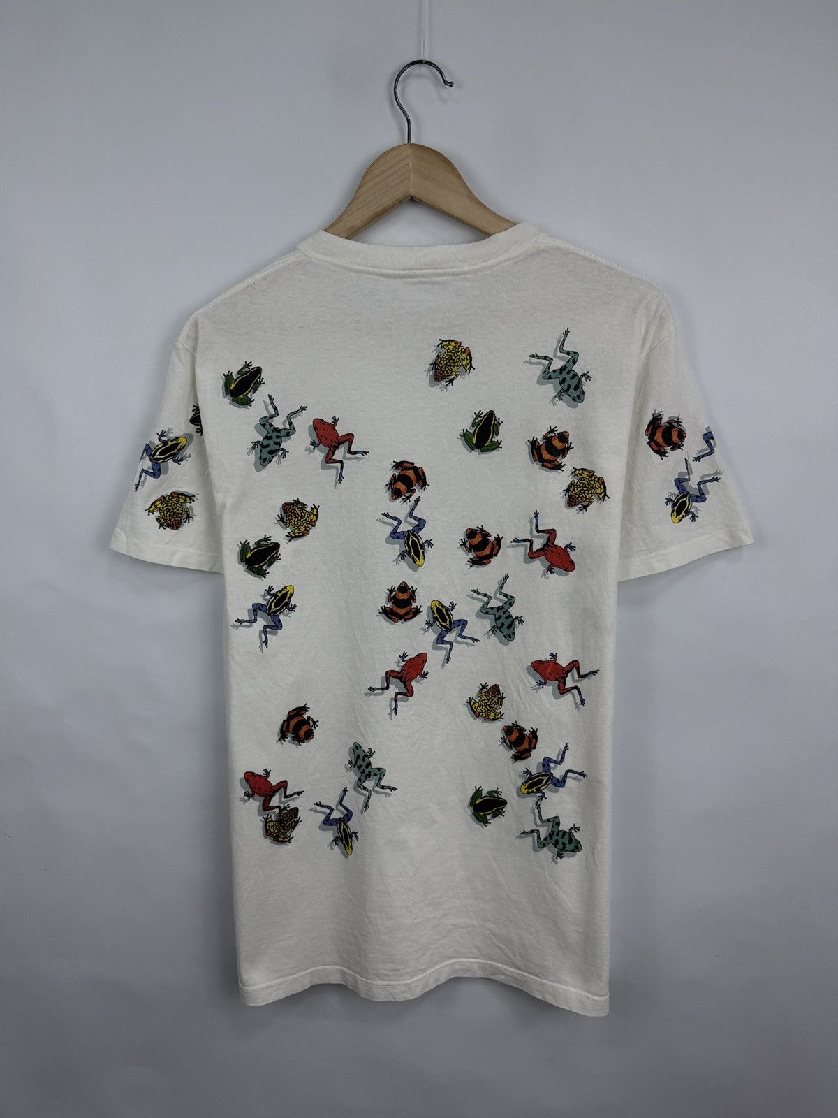 Hanes 🇵🇷🐸 Vintage 90s Dan Gilbert Poison Dart Frogs Puerto Rico Tee Size US M / EU 48-50 / 2 - 8 Thumbnail