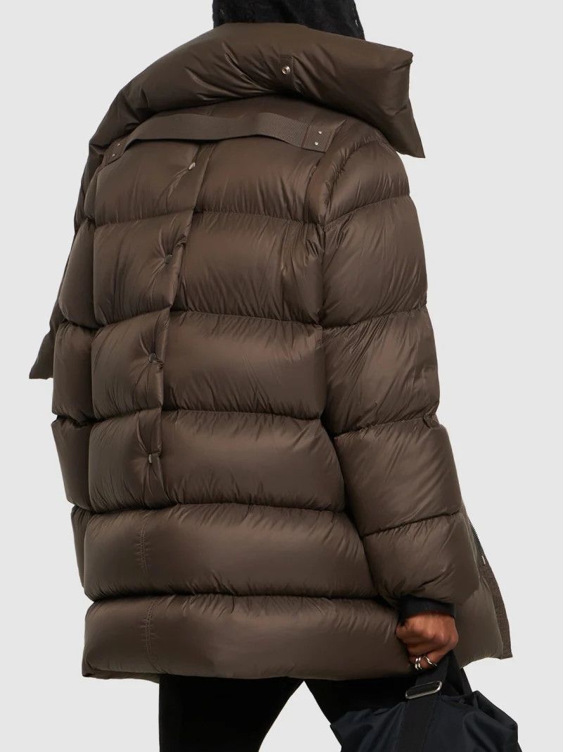 Rick Owens $3159 Rick Owens Funnel Neck Mountain Down Jacket