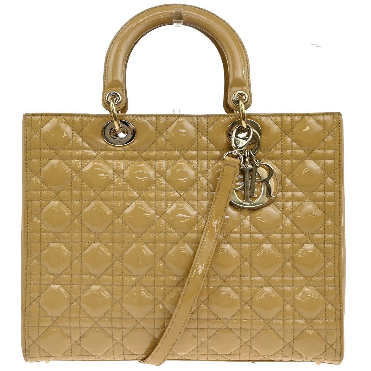 Dior Christian Dior Lady Dior Cannage Quilt Patent Size ONE SIZE - 1 Thumbnail