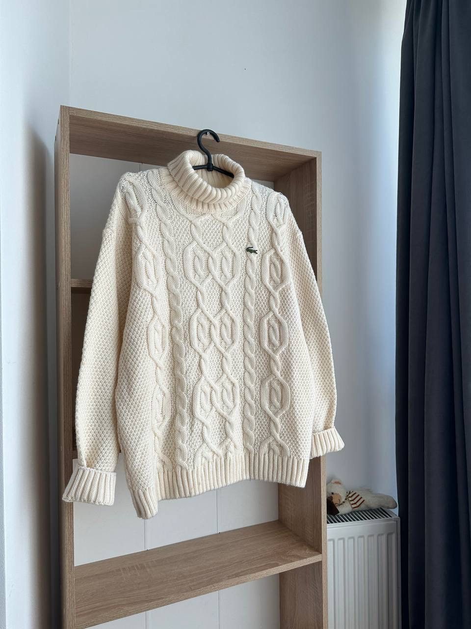 Lacoste × Vintage Vintage Lacoste Beige Knitted Wool Blend Sweater Size US M / EU 48-50 / 2 - 5 Thumbnail