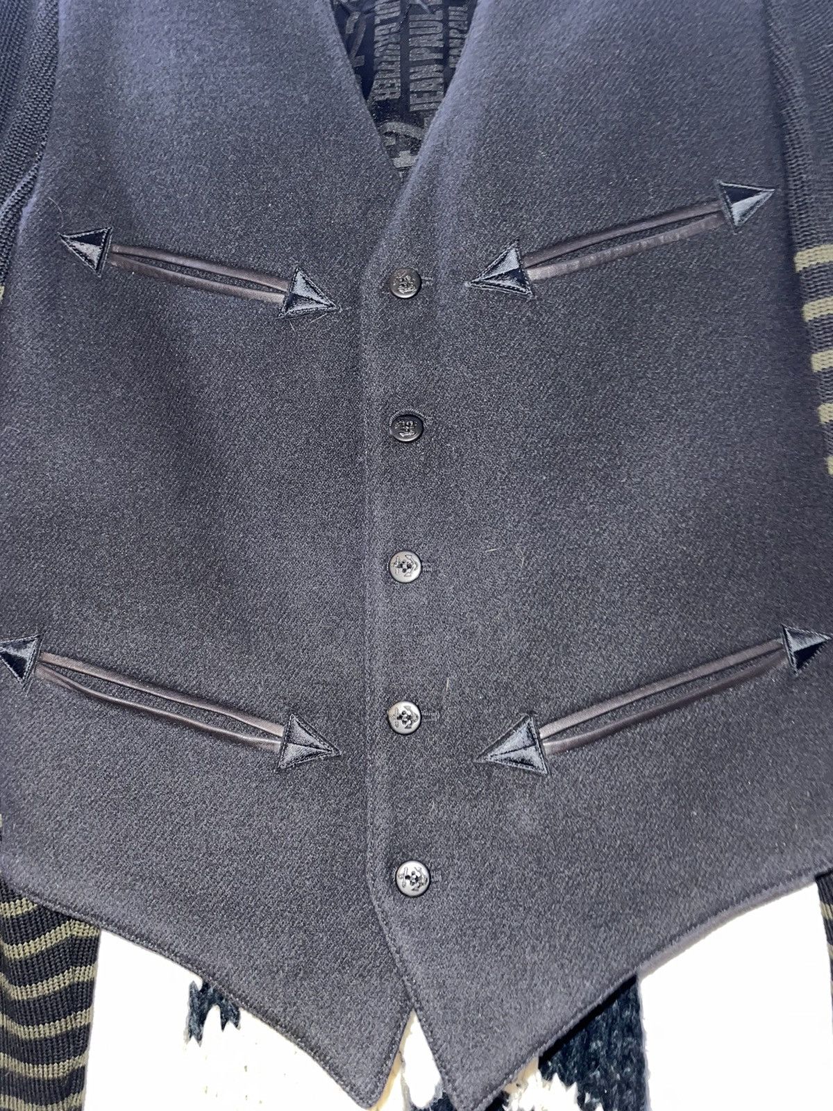 Jean Paul Gaultier Jean Paul Gaultier 2008 Fall Runway Wool Knit Vest Sweater Size US L / EU 52-54 / 3 - 2 Thumbnail