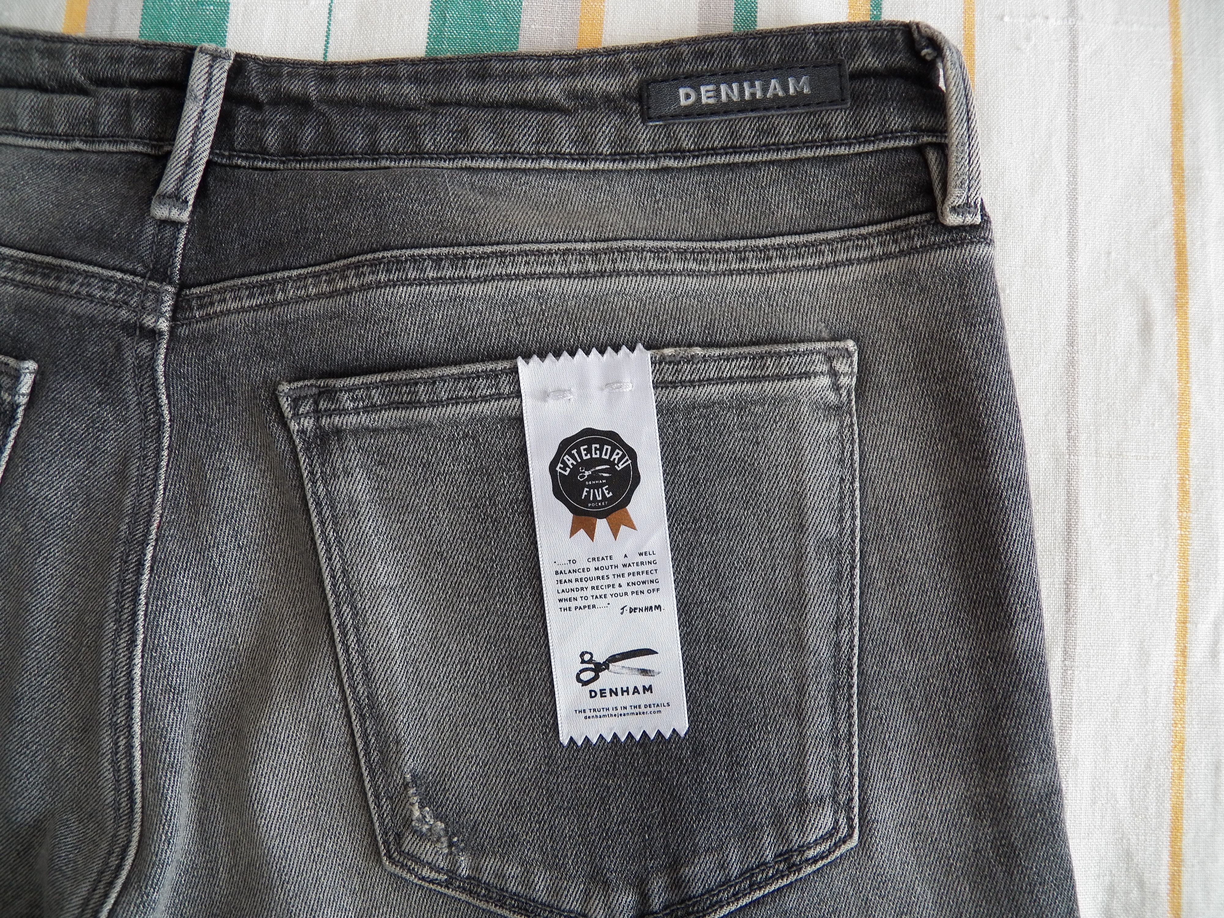 DENHAM Denham Point Girlfriend Fit Jeans W27 L32 Grey Distressed Size 27" / US 4 / IT 40 - 8 Thumbnail