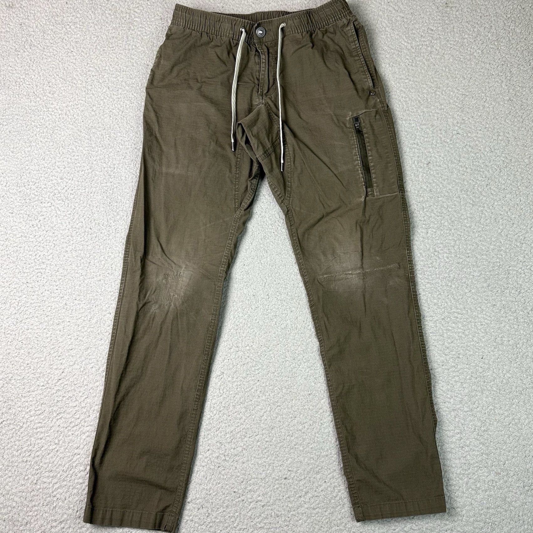 Vuori Vuori Pants Mens Small Brown Ripstop Jogger Cargo Distressed S Inseam 29 in Regular Straight Sit? Size US 28 / EU 44 - 2 Thumbnail