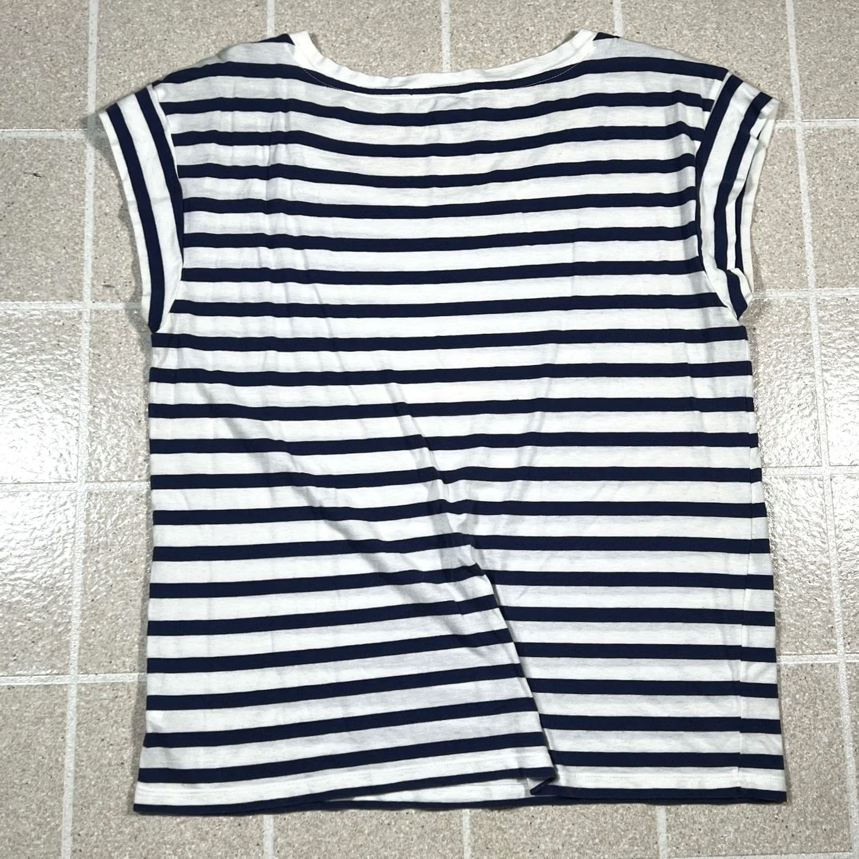 Gap VINTAGE Gap Striped Shirt Blouse Women L Blue Womens Size L / US 10 / IT 46 - 2 Thumbnail