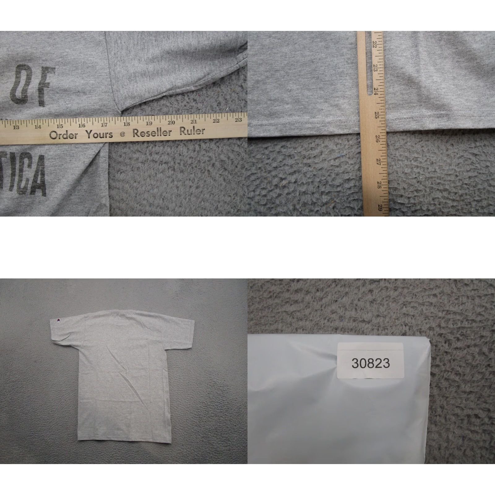 Champion Champion College Short Sleeve Shirt S NEW Gray Men's T-Shirt Shop Collegiate Spell Out Size US S / EU 44-46 / 1 - 8 Thumbnail