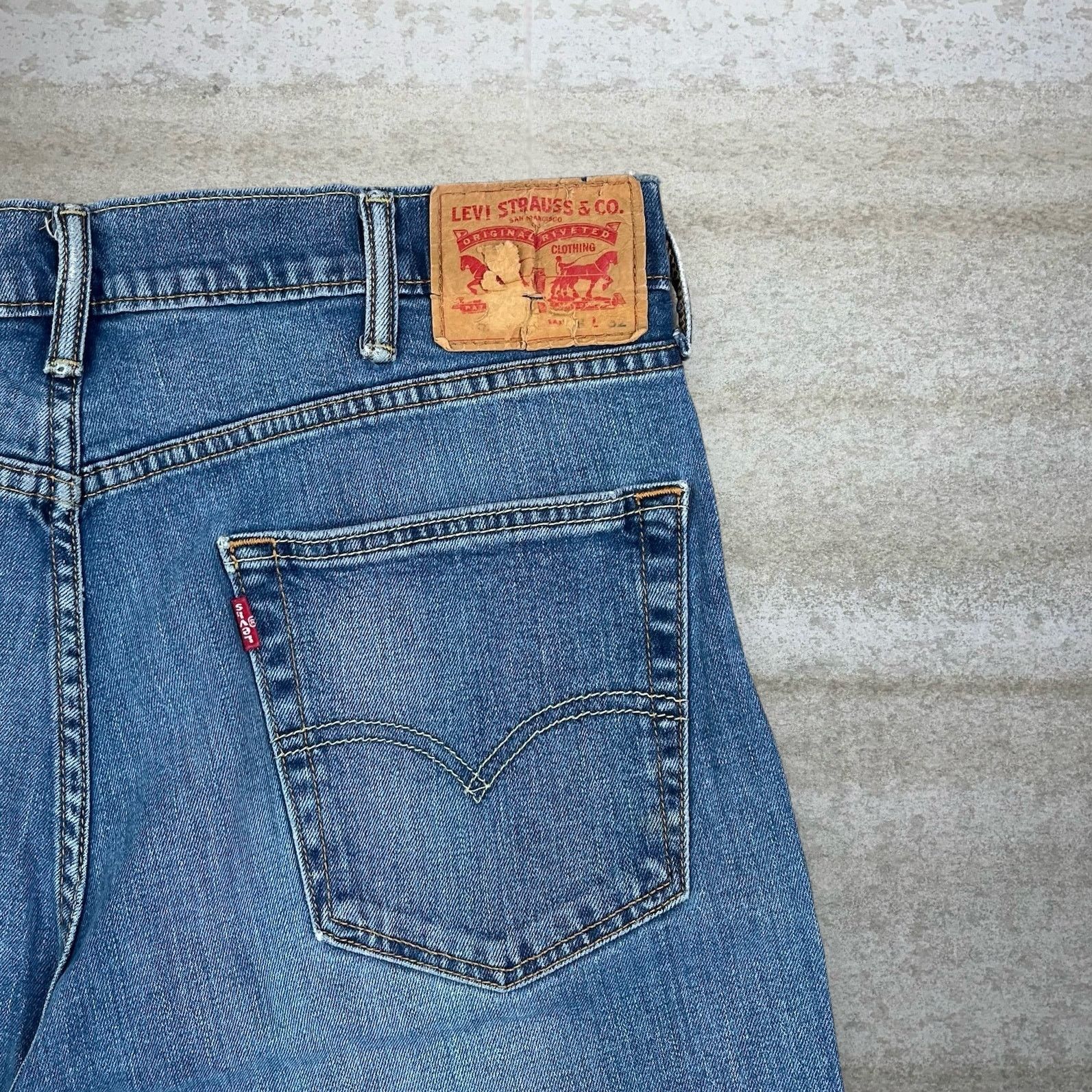 Levi's Vintage Y2K Levis 505 Jeans 38x32 Regular Medium Wash Size US 38 / EU 54 - 3 Thumbnail