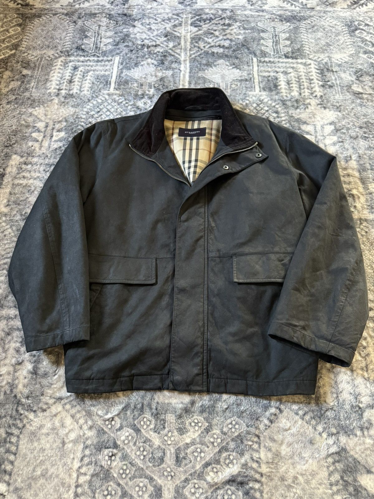 Burberry Burberry Black Suede Hunting Jacket Size US M / EU 48-50 / 2 - 1 Thumbnail