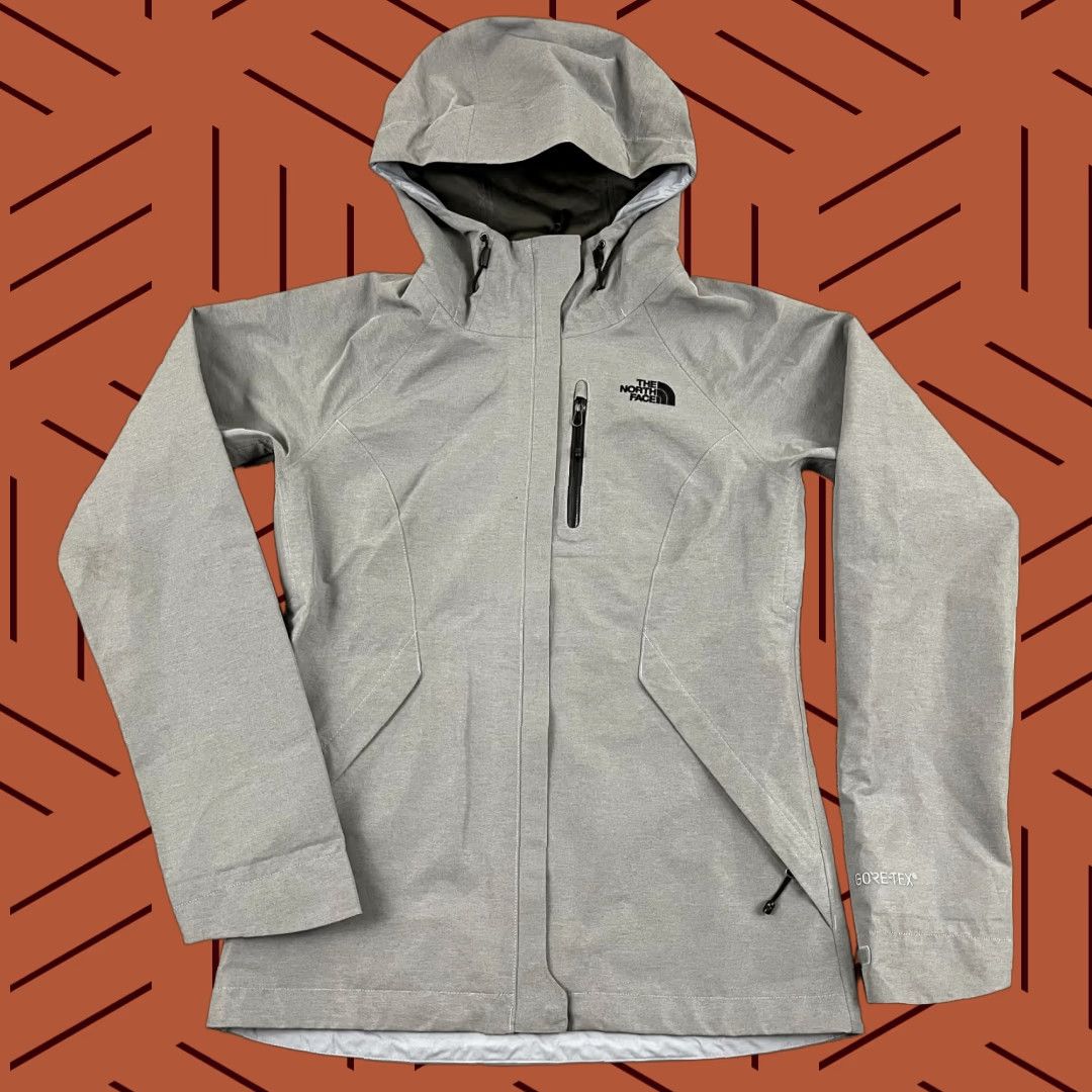 The North Face The North Face Jacket Womens XS Gray Goretex Dyrzzle Raincoat Hiking Hooded L/S Size L / US 10 / IT 46 - 1 Thumbnail