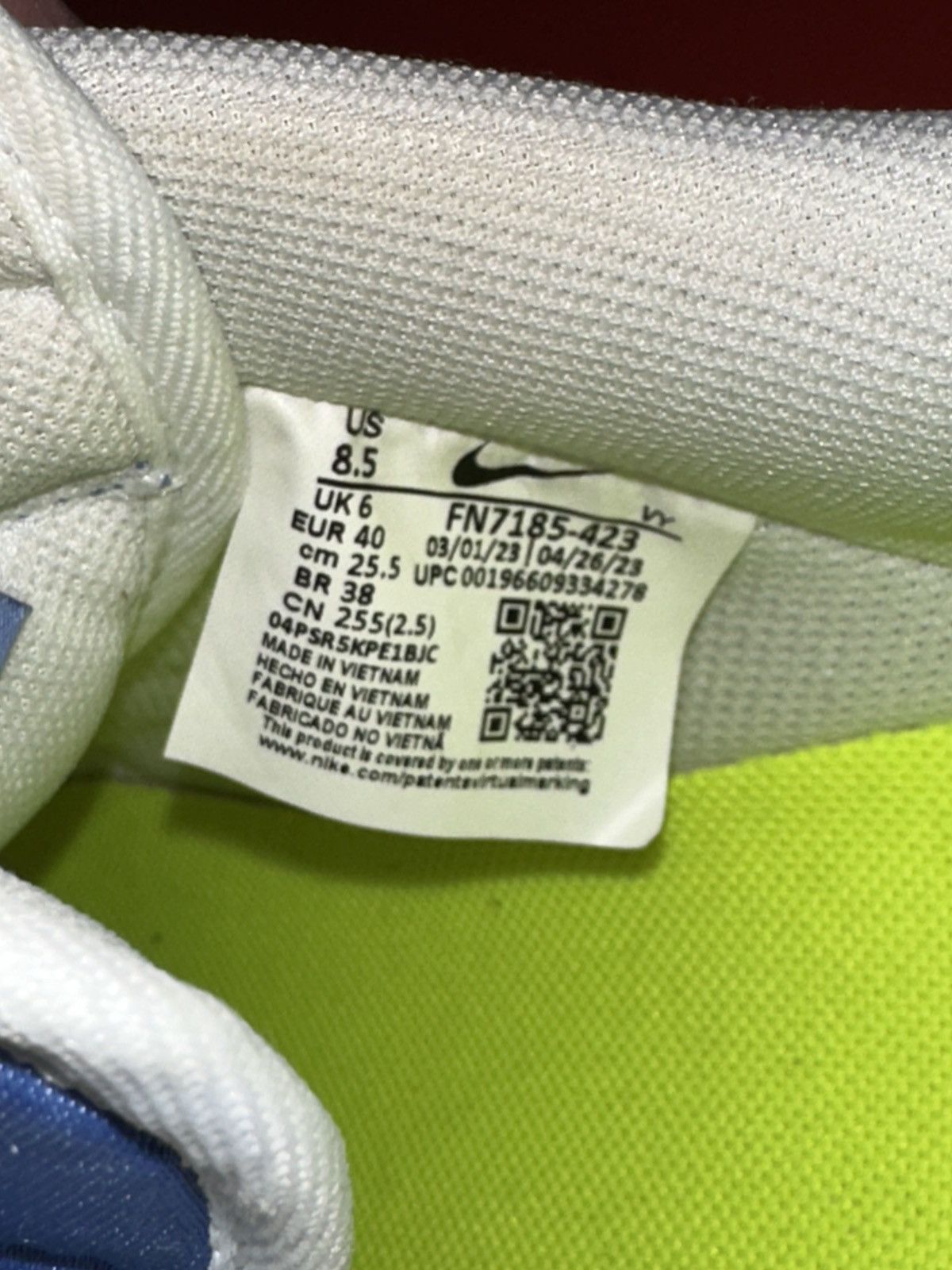 Nike Nike Air Force 1 Low '07 Sneaker Blue FN7185-423 Women's 8.5 Size US 7 / EU 40 - 8 Thumbnail