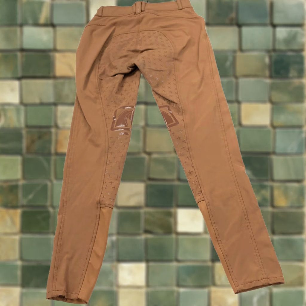 Vintage ROMFH 24R (Fit 24W 26L) Equestrian Riding Breeches Mid Rise Pants Brown Size 42" / US 20 - 1 Thumbnail