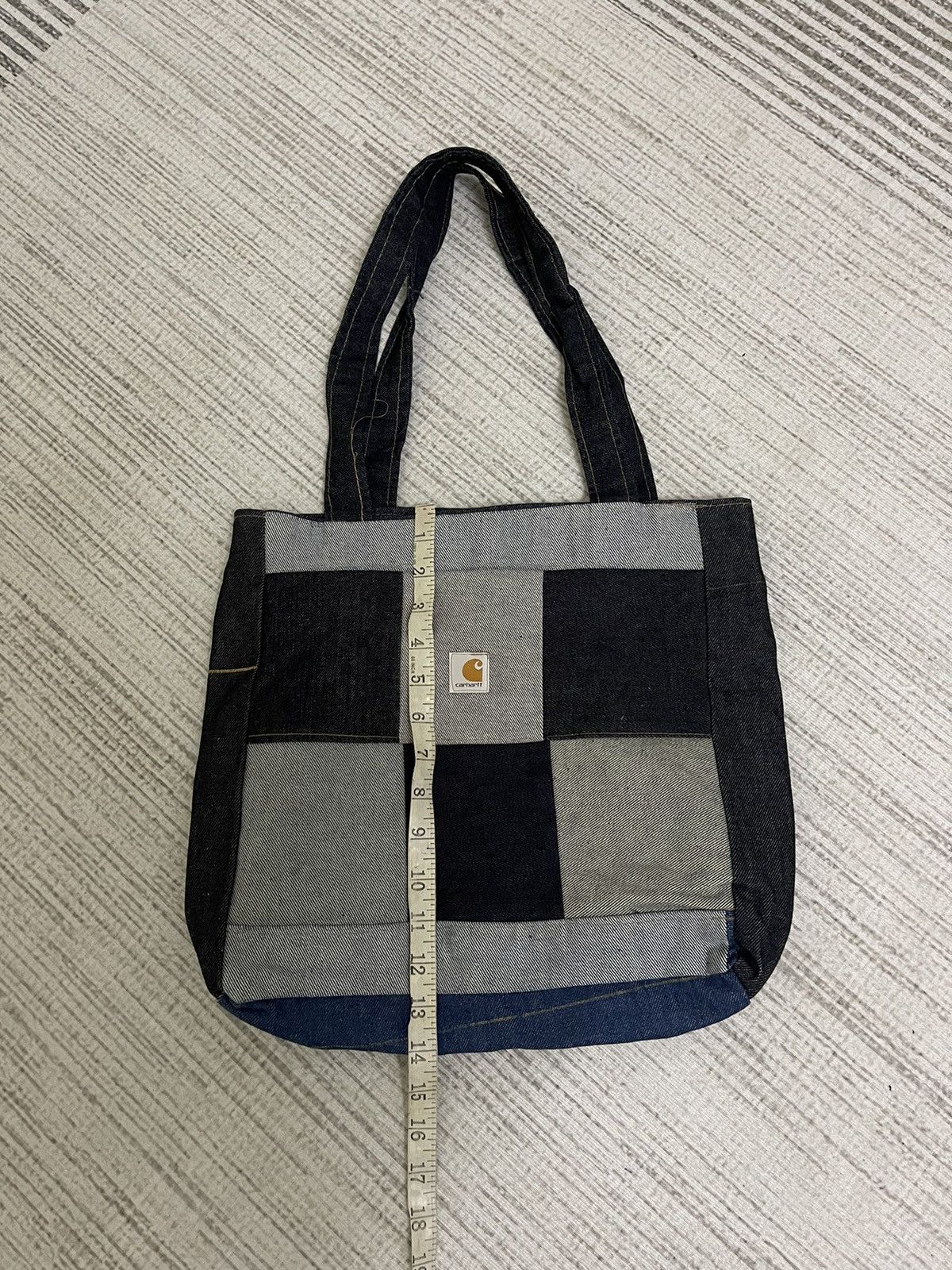 Carhartt × Vintage VINTAGE CARHARTT PATCHWORK Denim Tote Bag Size ONE SIZE - 10 Thumbnail