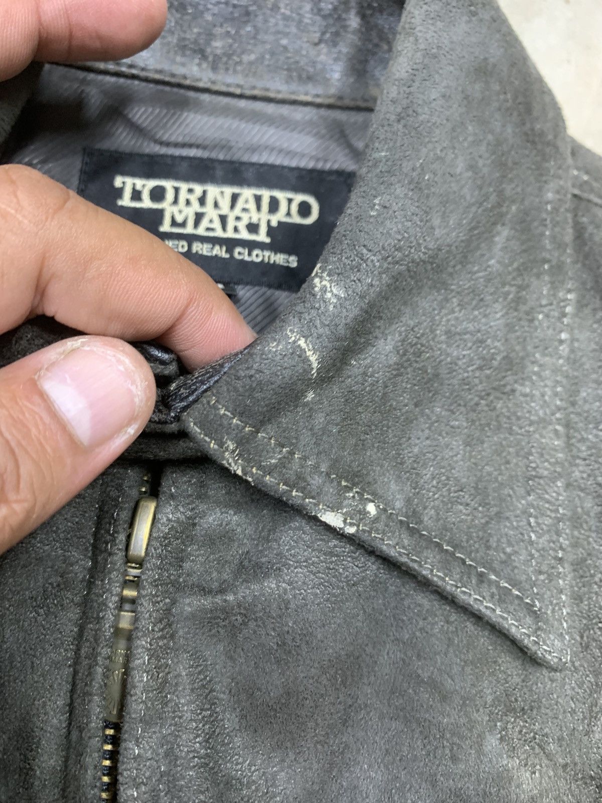 Tornado Mart Tornado Mart Suede Leather Punk Style Lace Up Jacket Size M / US 6-8 / IT 42-44 - 12 Thumbnail