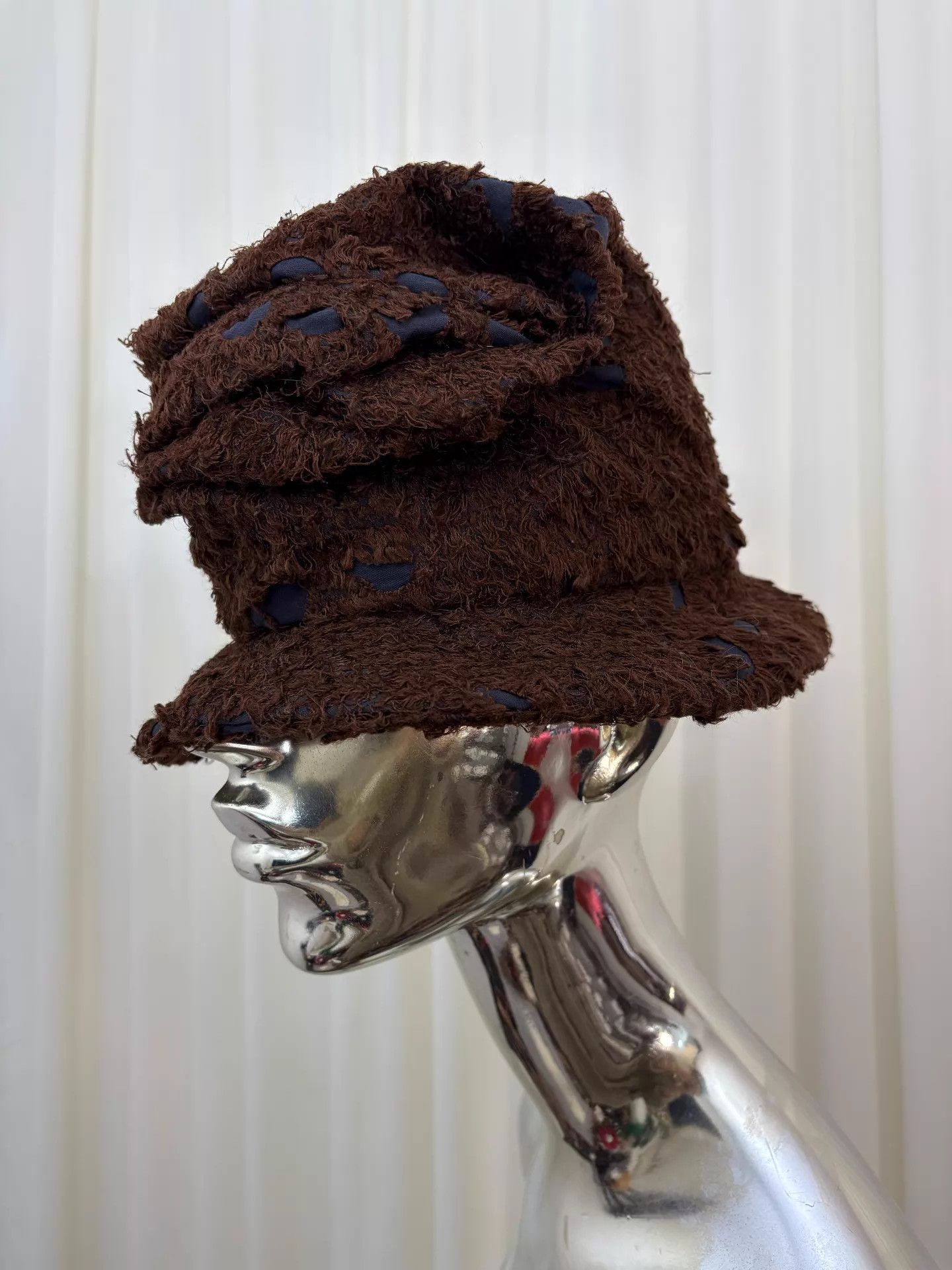 Other ne-net daily mottled distressed stacked small brim top hat Size ONE SIZE - 3 Thumbnail