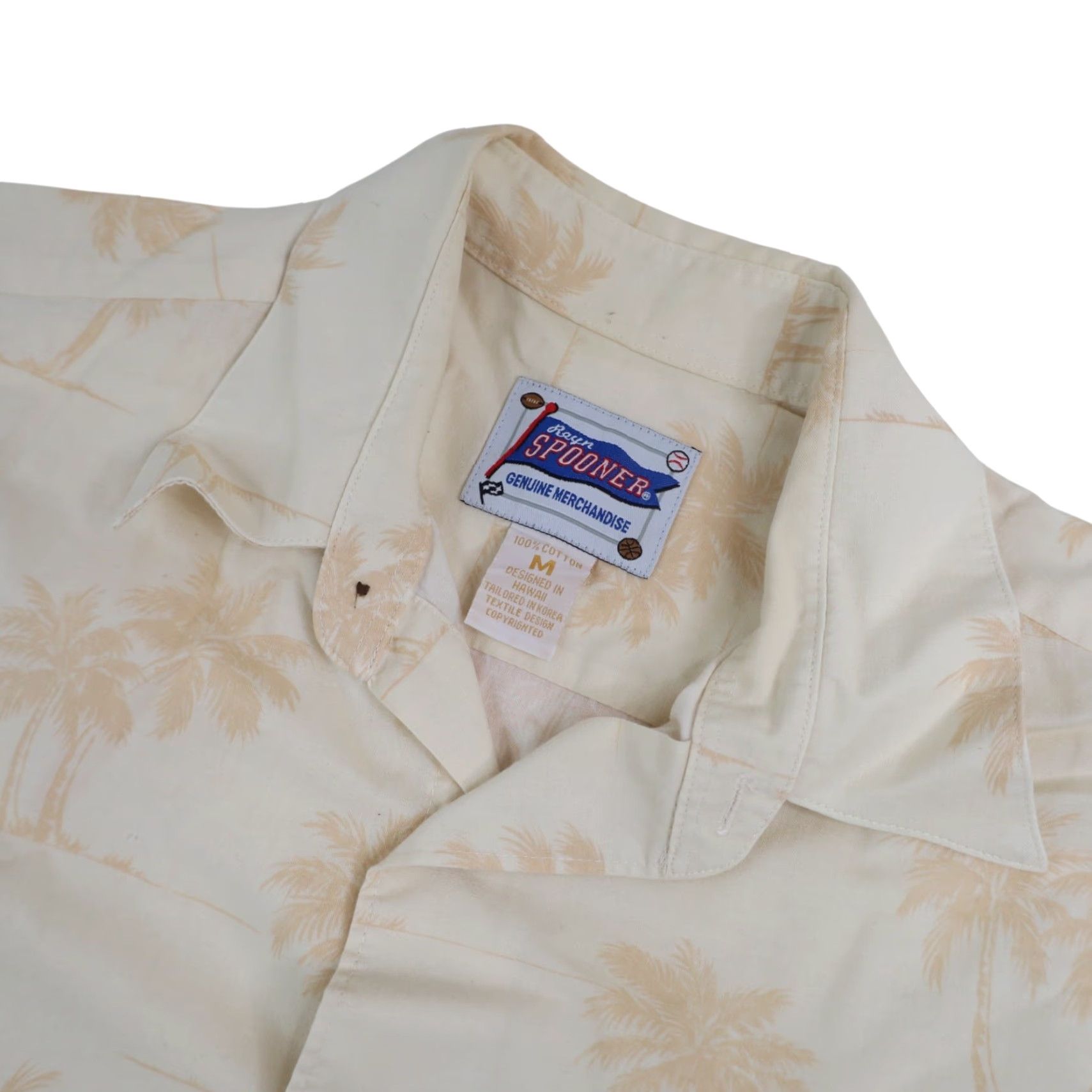Reyn Spooner VINTAGE Reyn Spooner University of Oregon Tropical Hawaiian Shirt Men Short Sleeve Cream M Size US M / EU 48-50 / 2 - 6 Thumbnail