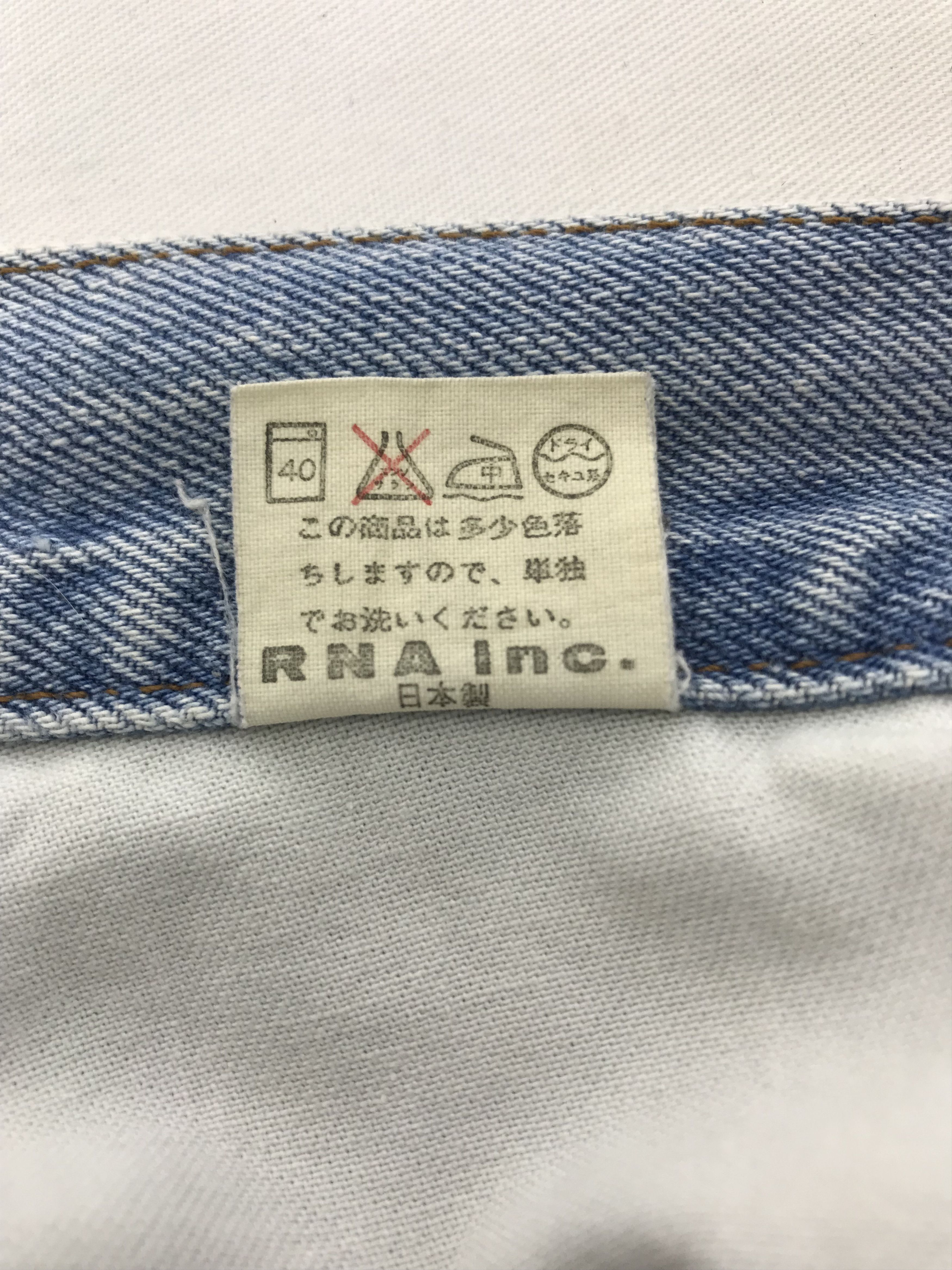 Japanese Brand RNA Inc Love Patched Jeans Size 27" / US 4 / IT 40 - 11 Thumbnail