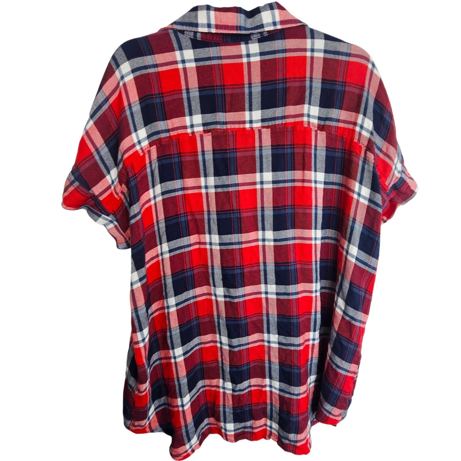 Nordstrom Nordstrom Rack Womens Plaid Button Shirt XL Western Grunge Size XL / US 12-14 / IT 48-50 - 8 Thumbnail
