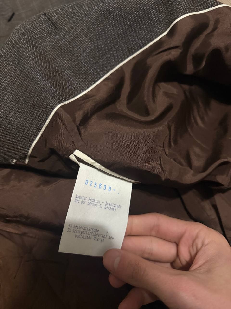 Other Reda Johann Mens Blazer Jacket Brown Size 52 Size 44R - 4 Thumbnail