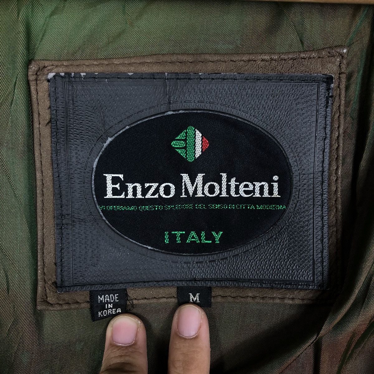 Japanese Brand Vintage Biker Leather Jacket Enzo Molteni Italy Issey Miyake Size US M / EU 48-50 / 2 - 20 Thumbnail