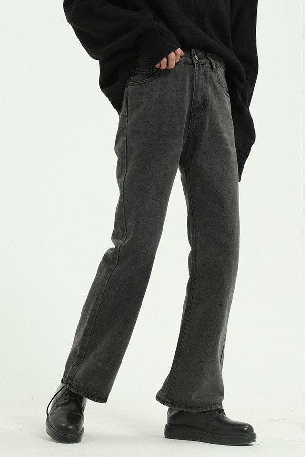 Japanese Brand × Jean Black washed non-stretch bootcut jeans Size US 32 / EU 48 - 2 Thumbnail