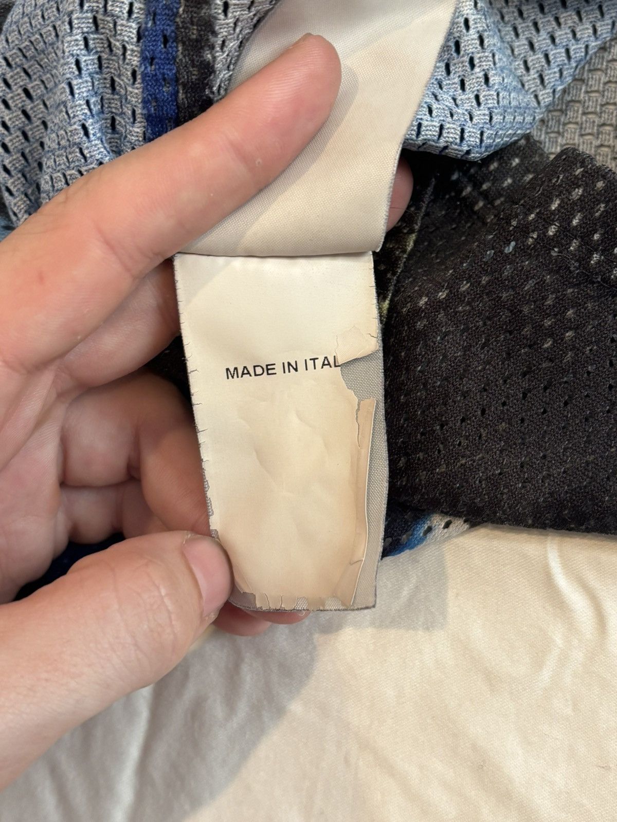 MSGM MSGM Men's Tie Dye Mesh Tank Top Blue Yellow Pocketed Size M Size US M / EU 48-50 / 2 - 5 Thumbnail
