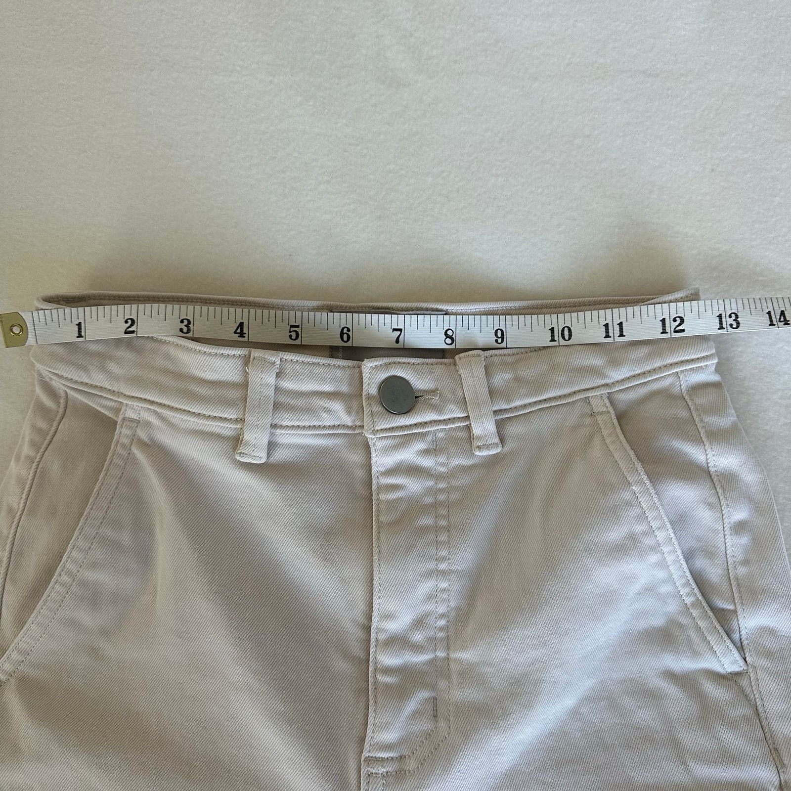 Everlane Everlane Women Jeans Cream High Rise Straight Leg Size 0 Size 25" / US 0 / IT 36 - 2 Thumbnail