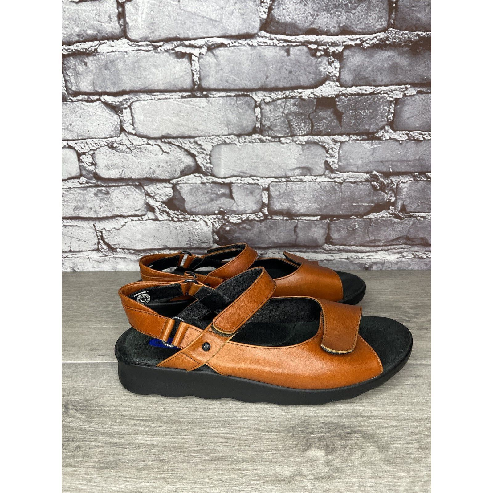 Other Wolky Brown Leather Strappy Comfort Wedge Ankle Strap Sandal Size US 11 / IT 41 - 19 Thumbnail