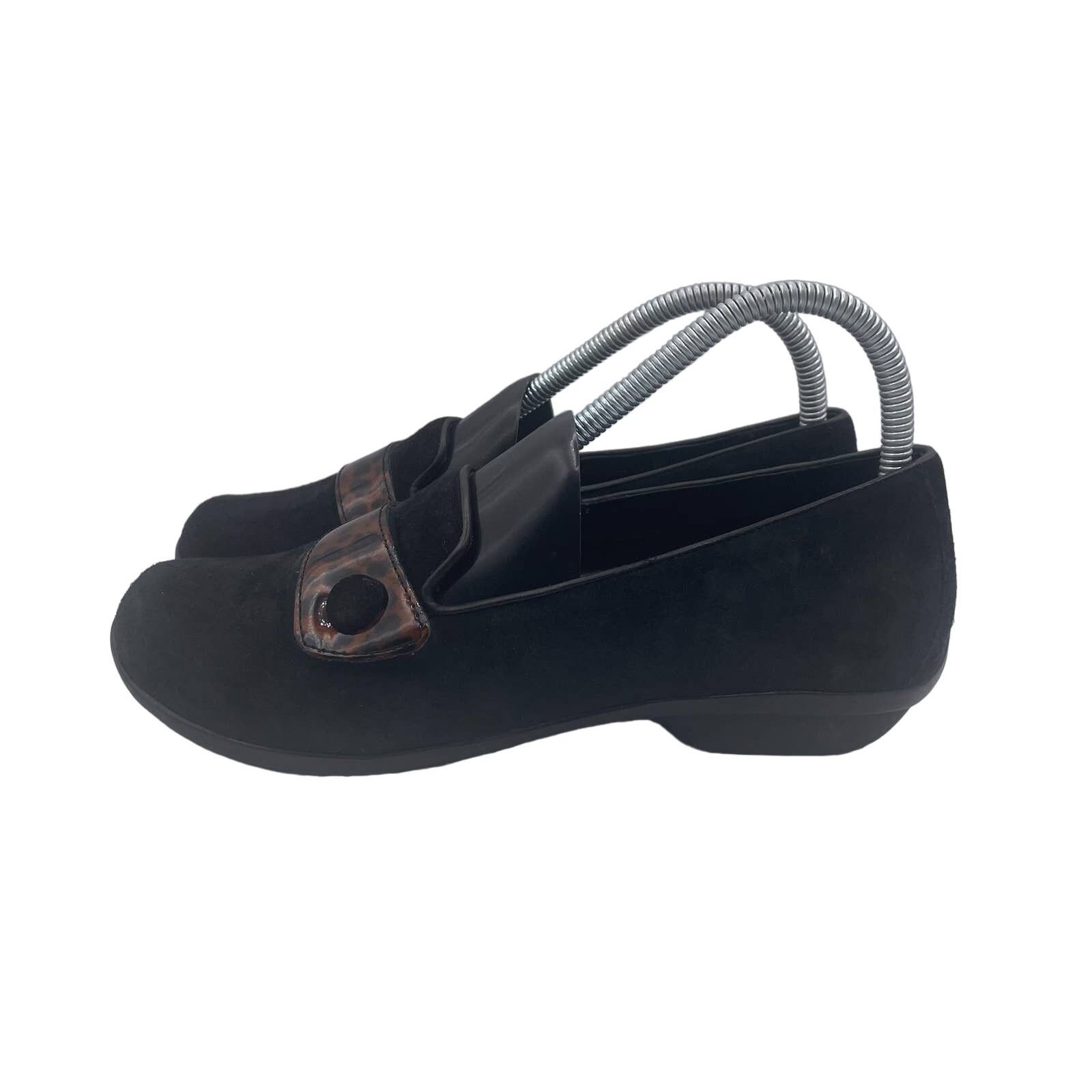Dansko Dansko Olena Suede Shoes Slip On Black Womens Size US 7 / IT 37 - 2 Thumbnail