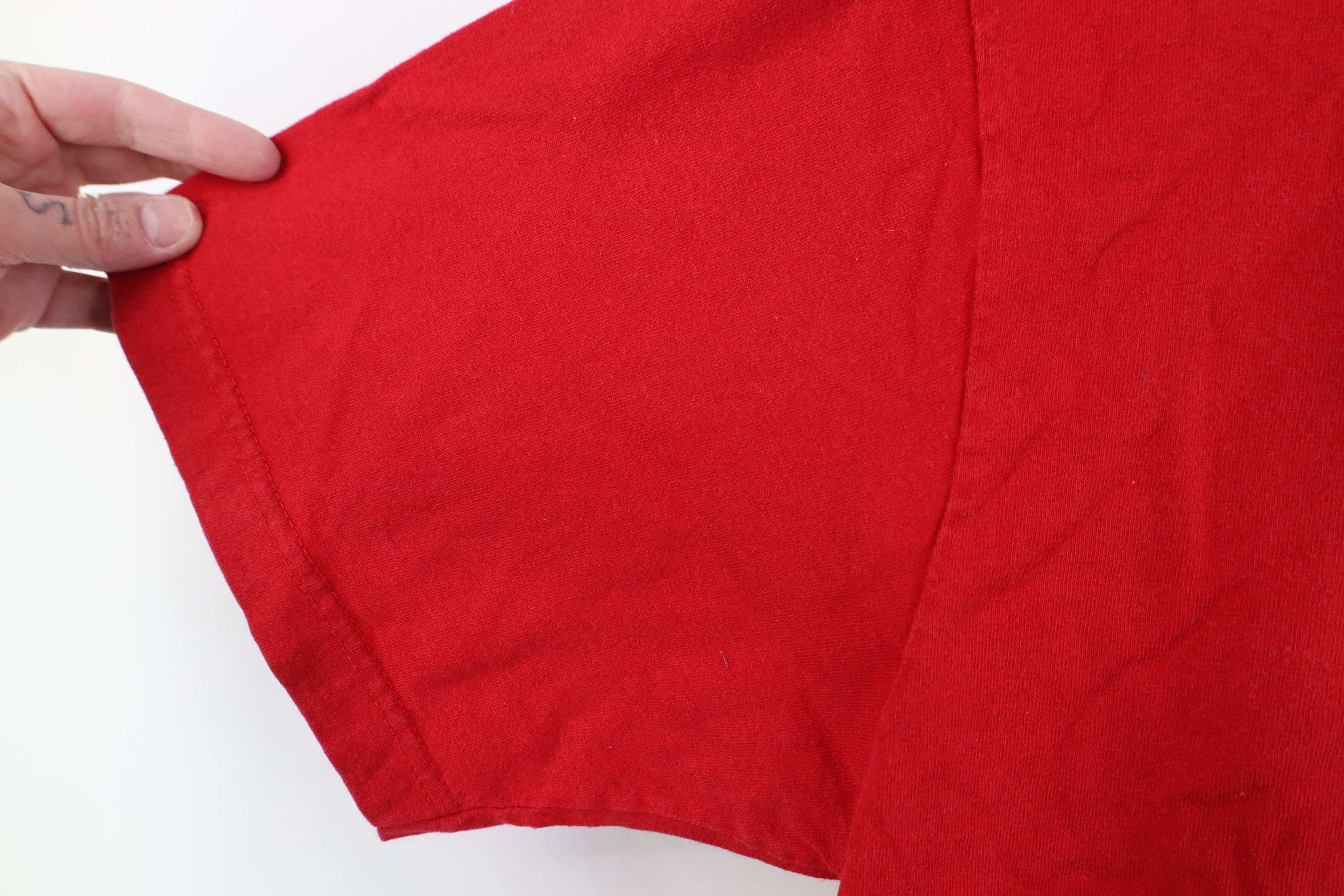 Ralph Lauren Vintage 90s Chaps Ralph Lauren Spell Out Crest T-Shirt Red Size US L / EU 52-54 / 3 - 7 Thumbnail