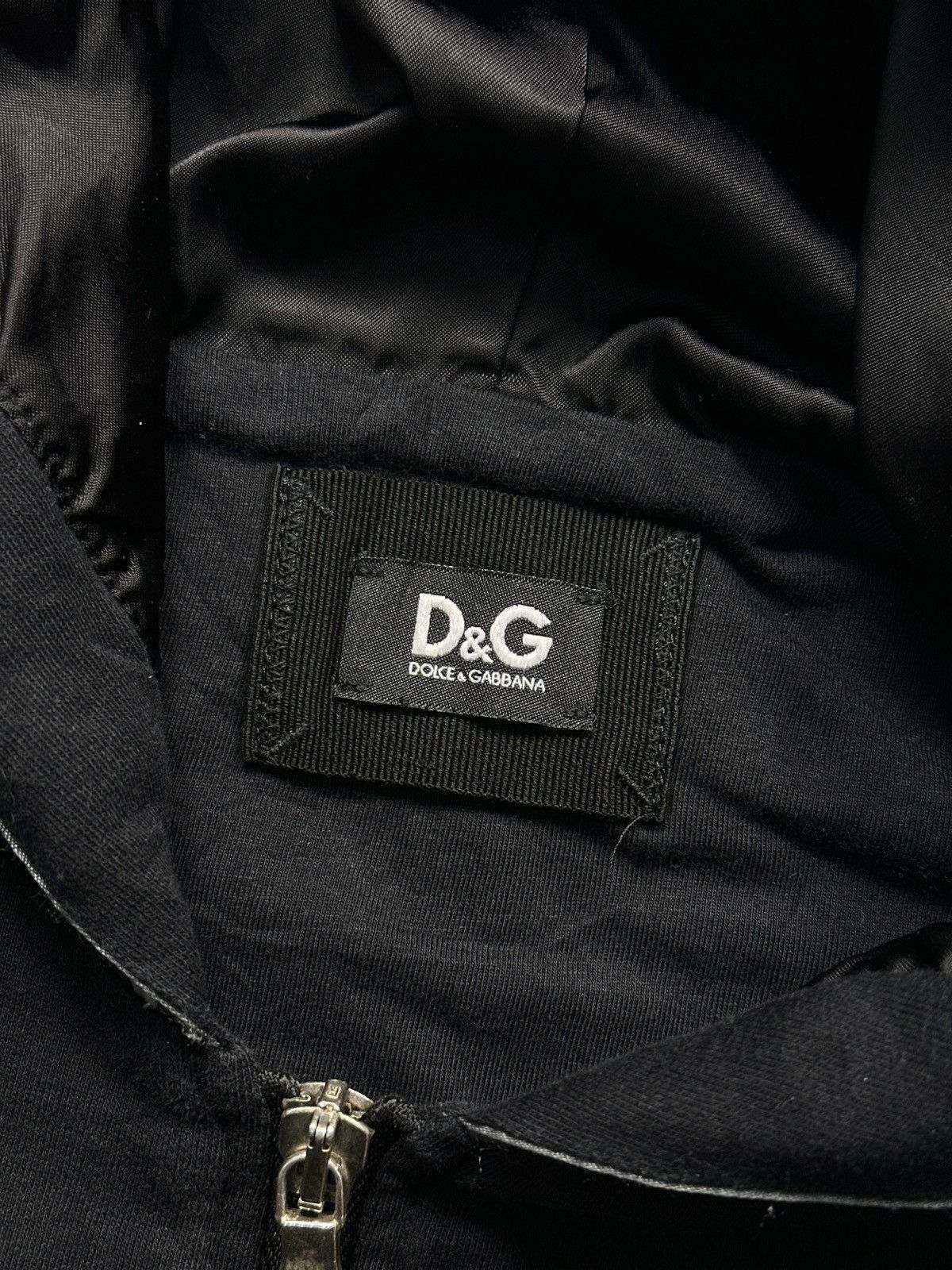 Vintage Y2K Archive Dolce & Gabbana Sport Striped Zip Hoodie