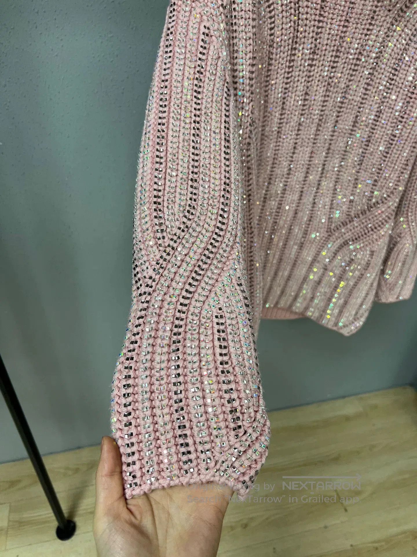 Ermanno Scervino Ermanno Scervino Full Diamond High Neck Sweater. Size M / US 6-8 / IT 42-44 - 4 Thumbnail