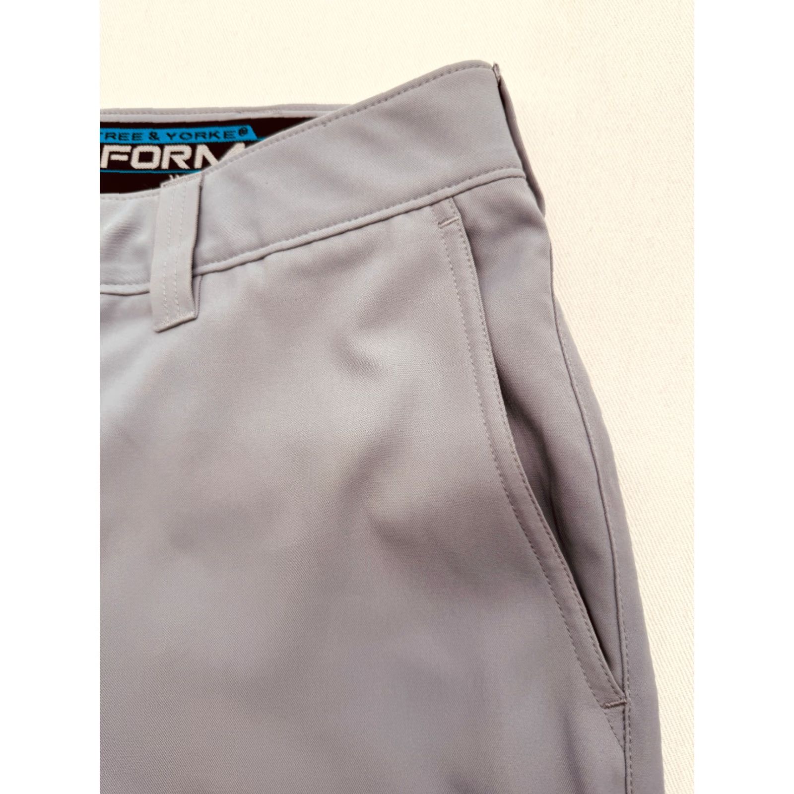 Roundtree & Yorke VINTAGE Roundtree & Yorke Mens 32x30 Performance Work Cargo Pants Gray 2713 Size US 32 / EU 48 - 5 Thumbnail