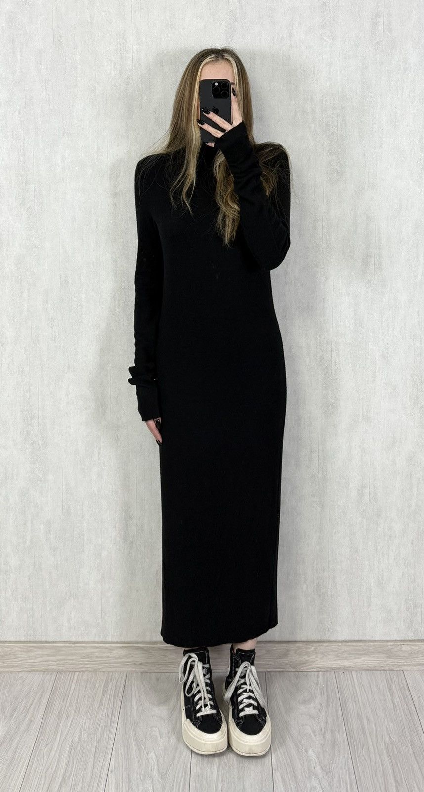 Thom Krom Thom Krom Black Long Viscose Dress Size M Size M / US 6-8 / IT 42-44 - 1 Thumbnail