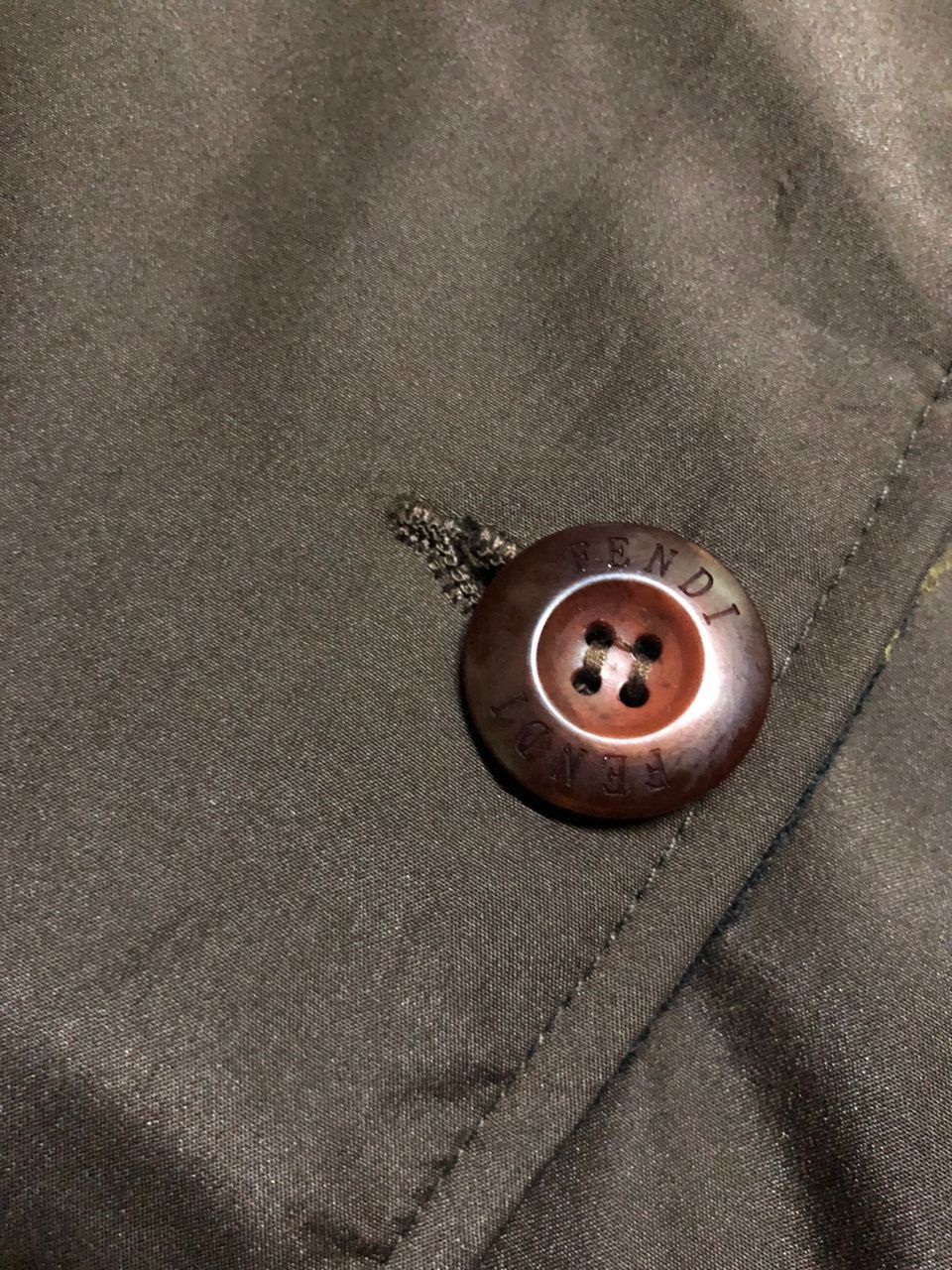 Fendi Vintage Fendi Mare Big Logo Monogram Lining Trenchcoat Size US L / EU 52-54 / 3 - 13 Thumbnail